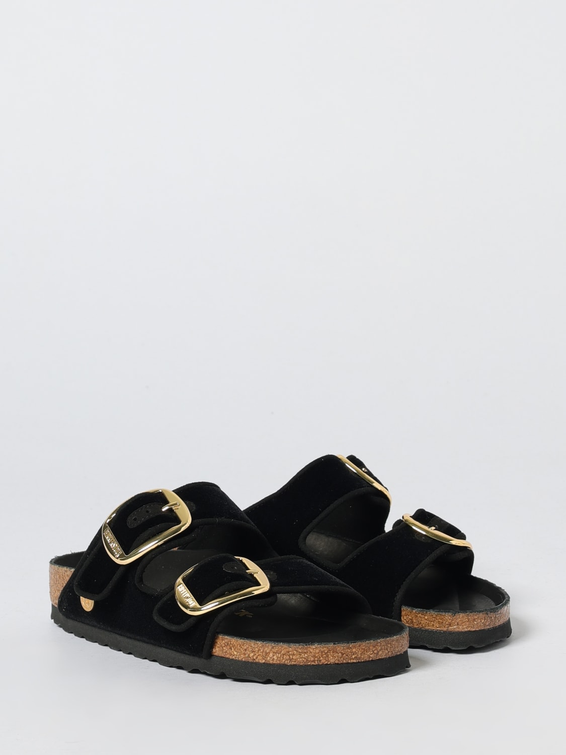 BIRKENSTOCK HEELED SANDAL: Flat sandal woman Birkenstock, Black - Img 2