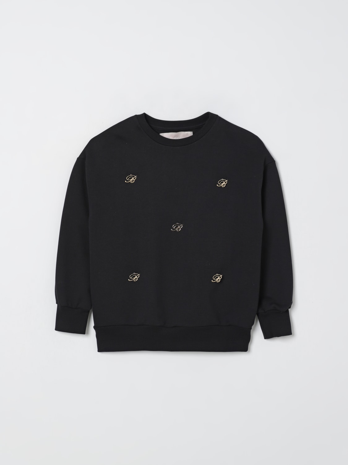 MISS BLUMARINE PULLOVER: Pullover kinder Miss Blumarine, Schwarz - Img 1