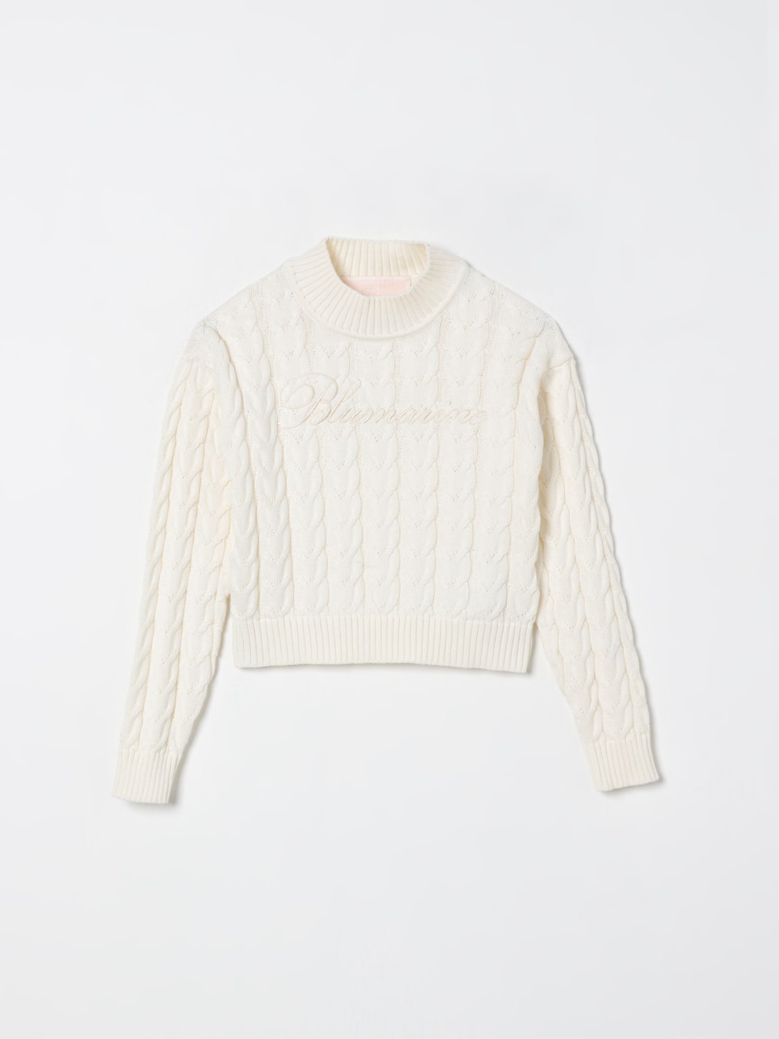 MISS BLUMARINE SWEATER: Sweater kids Miss Blumarine, Yellow Cream - Img 1