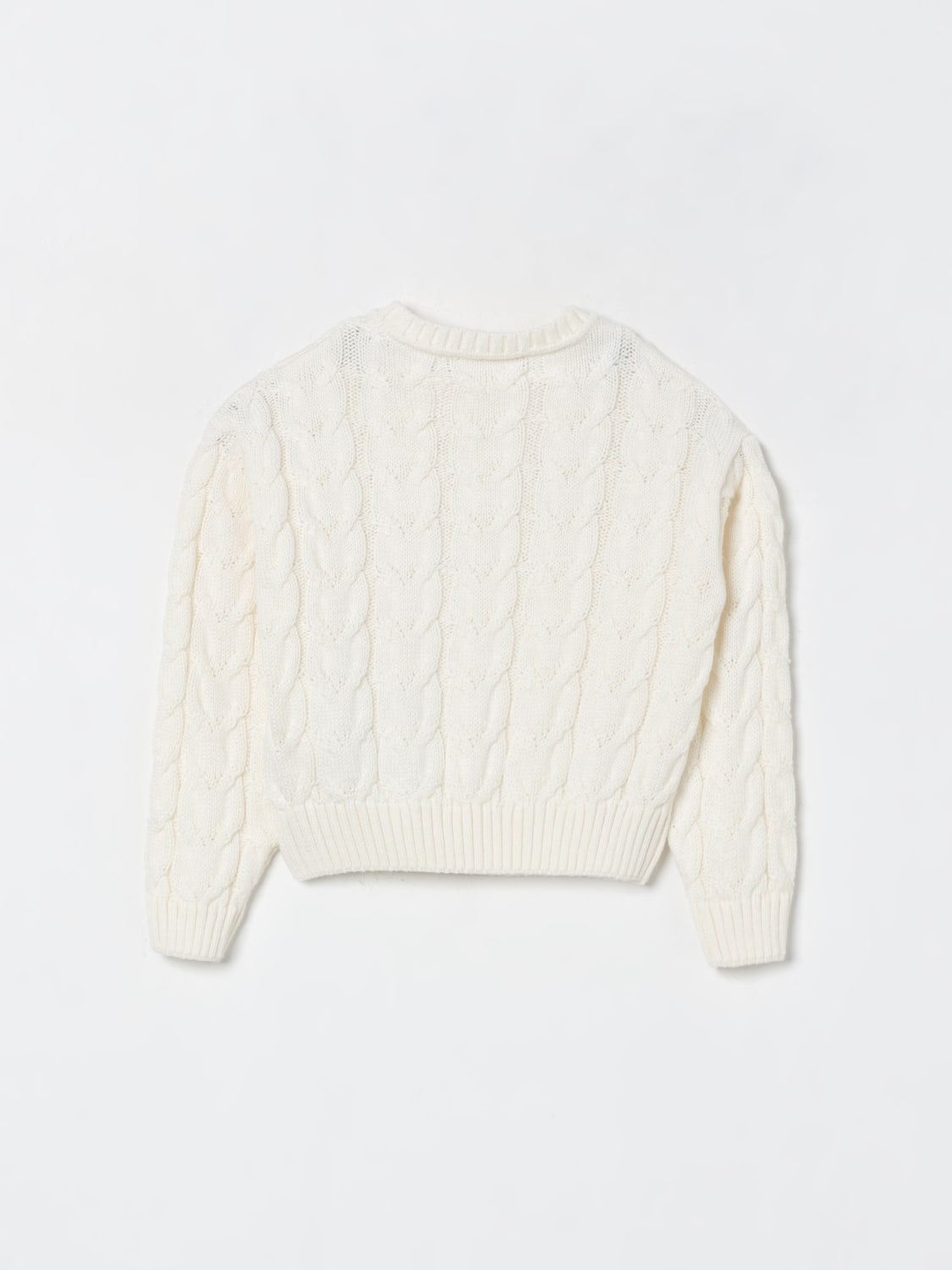 MISS BLUMARINE PULLOVER: Pullover kinder Miss Blumarine, Yellow Cream - Img 2