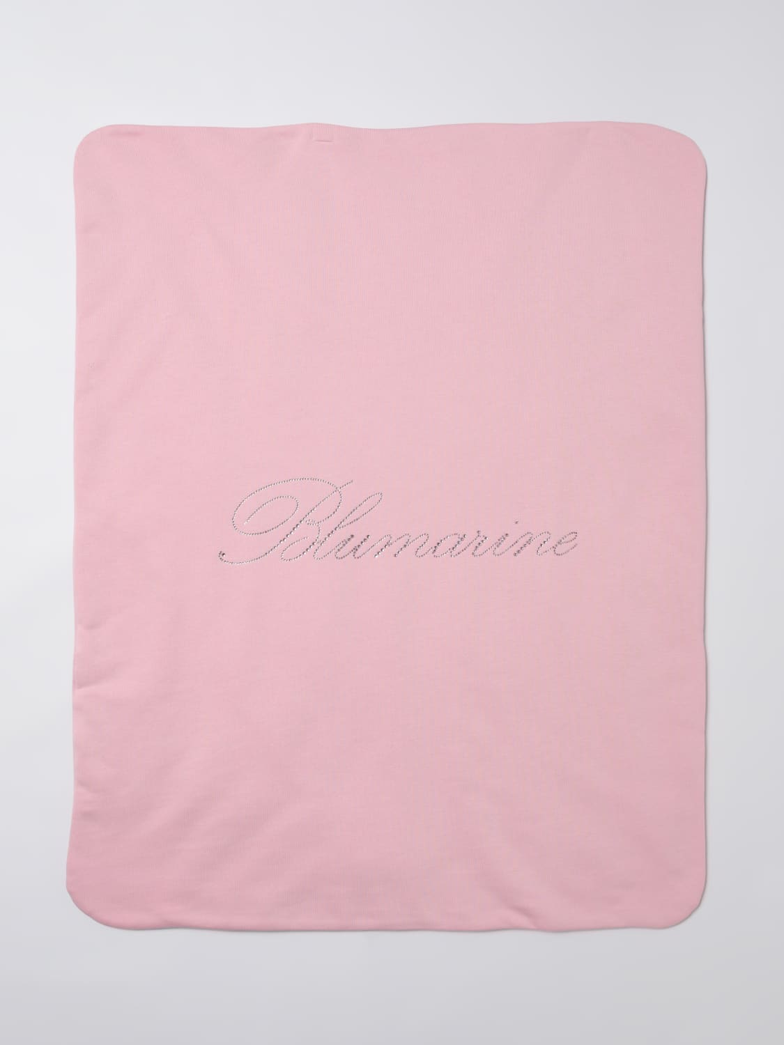 MISS BLUMARINE COPERTINA: Copertina Miss Blumarine in cotone con logo di strass , Rosa - Img 1