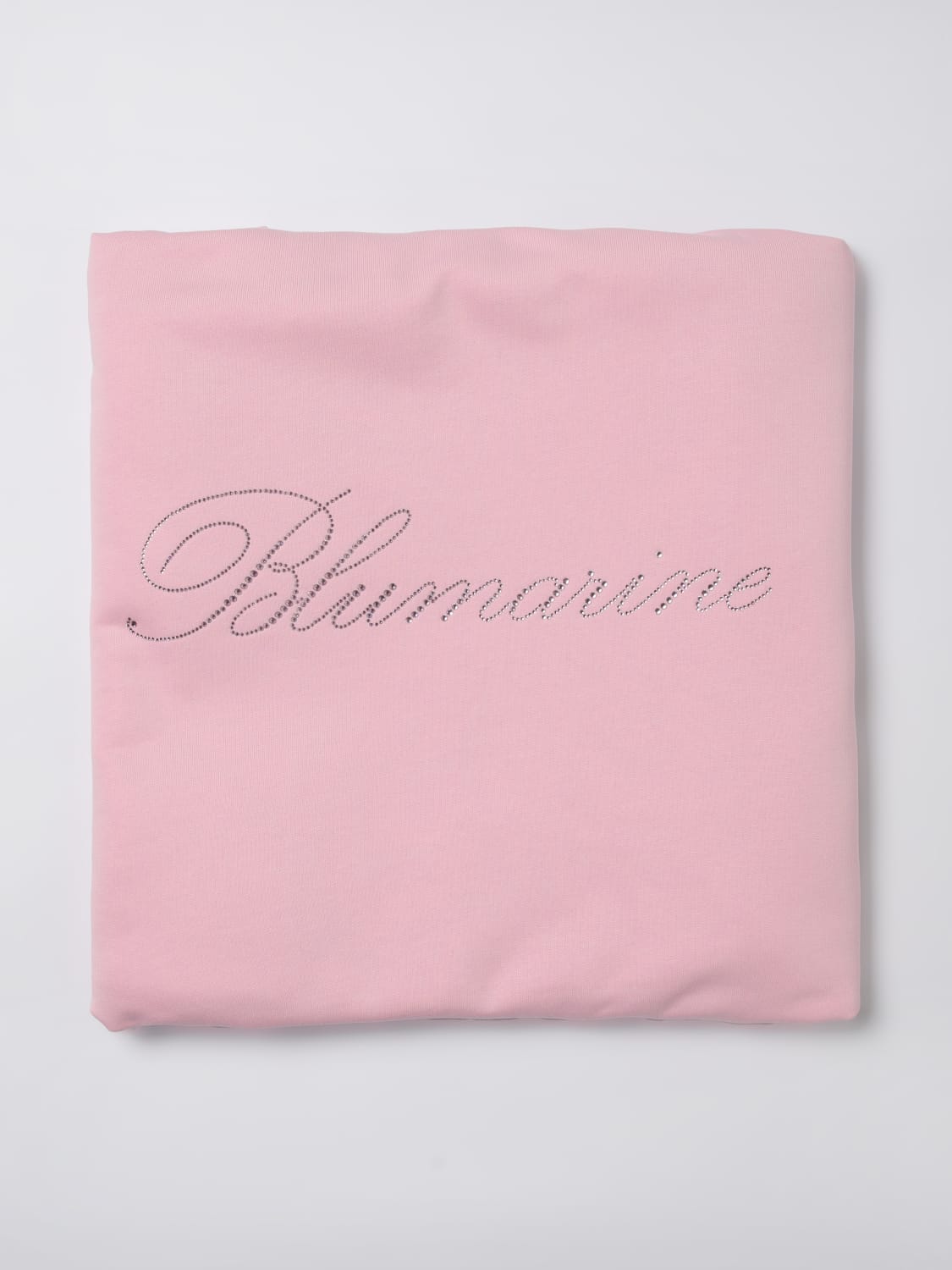 MISS BLUMARINE COPERTINA: Copertina Miss Blumarine in cotone con logo di strass , Rosa - Img 2
