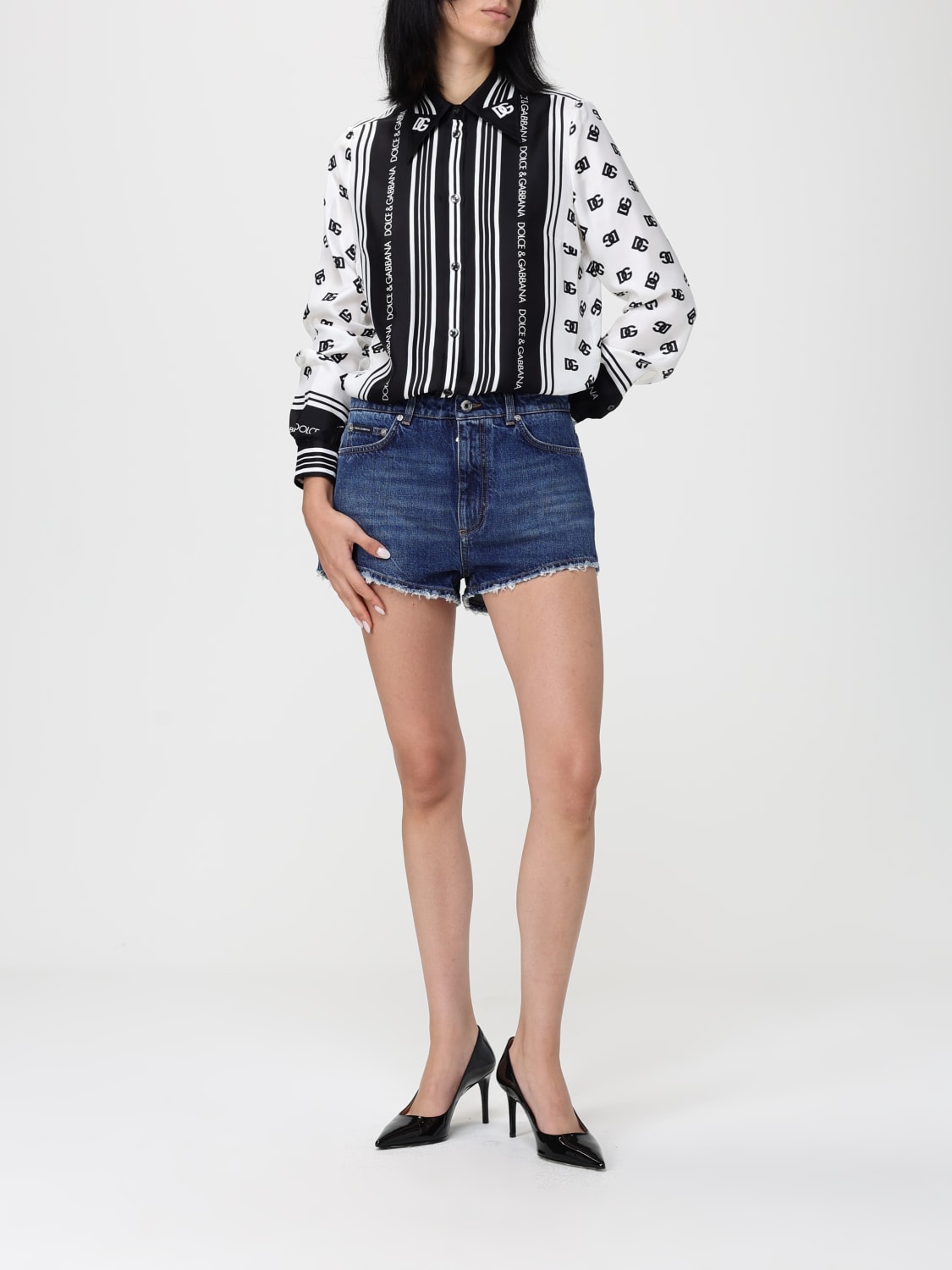 DOLCE & GABBANA CHEMISE: Top femme Dolce & Gabbana, Blanc - Img 2