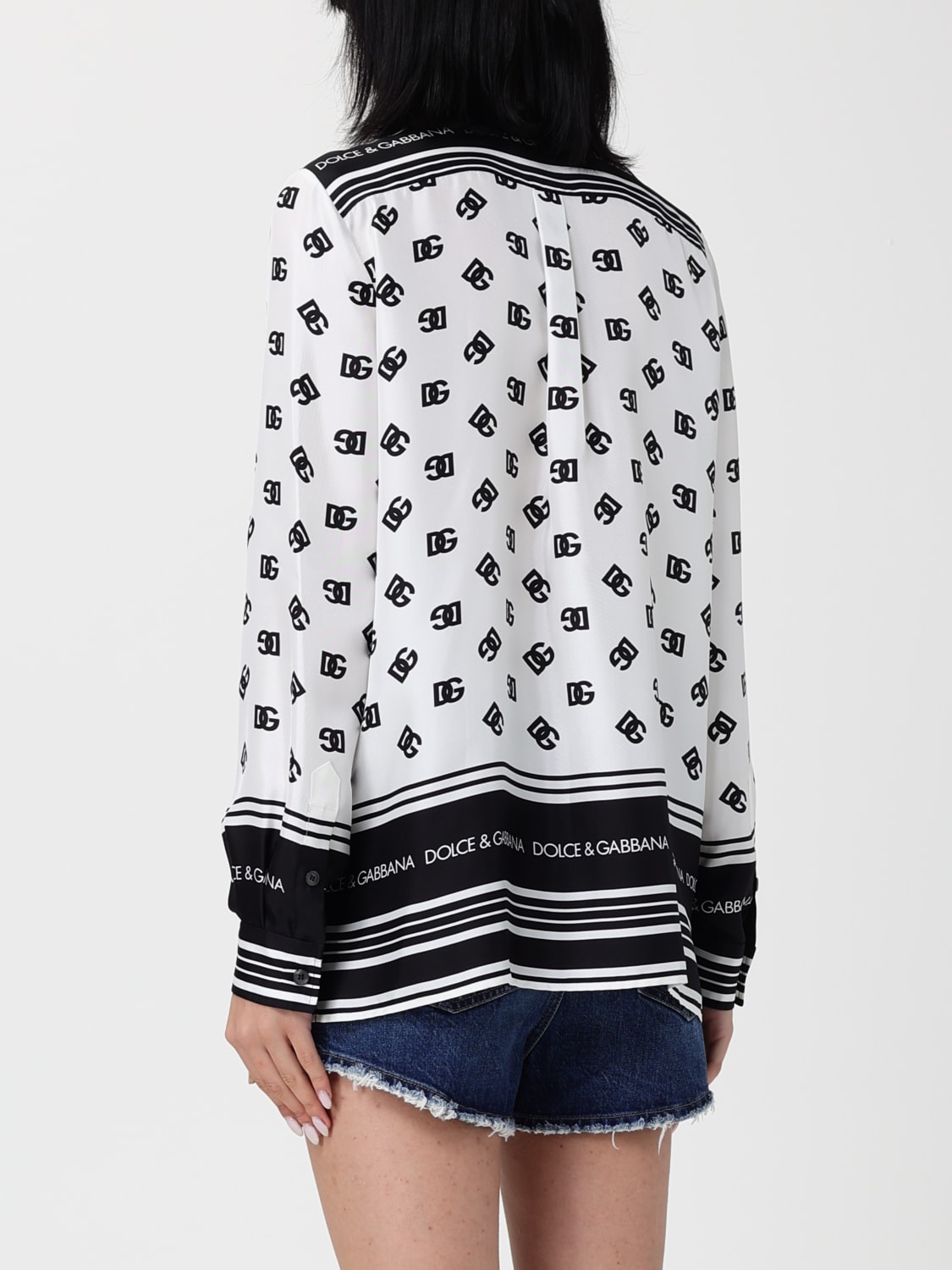 DOLCE & GABBANA CHEMISE: Top femme Dolce & Gabbana, Blanc - Img 3