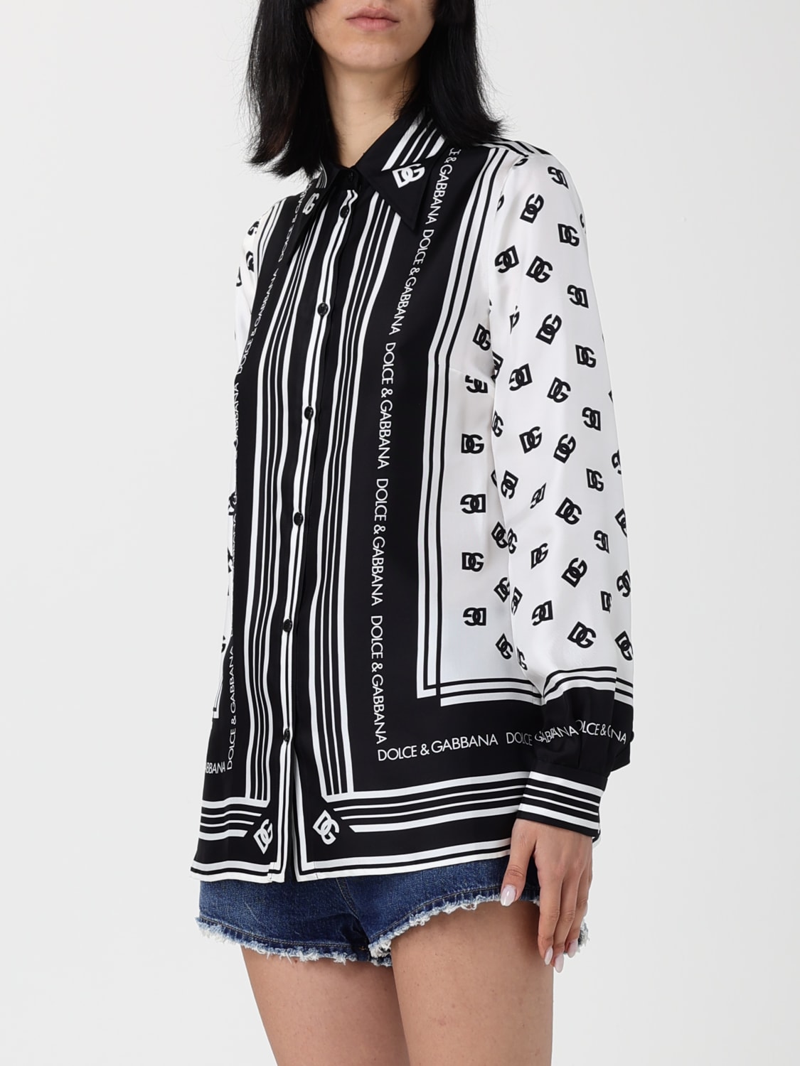 DOLCE & GABBANA CHEMISE: Top femme Dolce & Gabbana, Blanc - Img 4