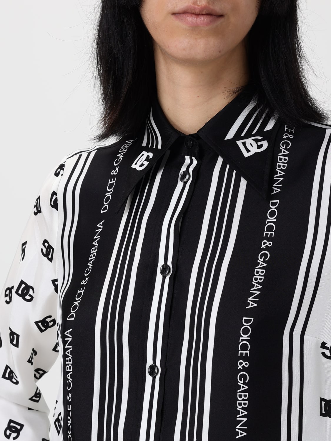 DOLCE & GABBANA CHEMISE: Top femme Dolce & Gabbana, Blanc - Img 5