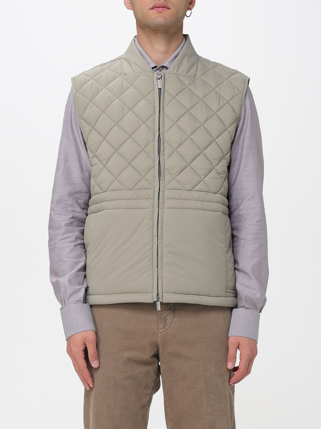 K-WAY SUIT VEST: Coat men K-way, Green - Img 1