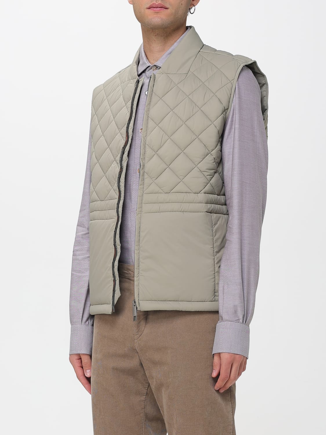 K-WAY SUIT VEST: Coat men K-way, Green - Img 3