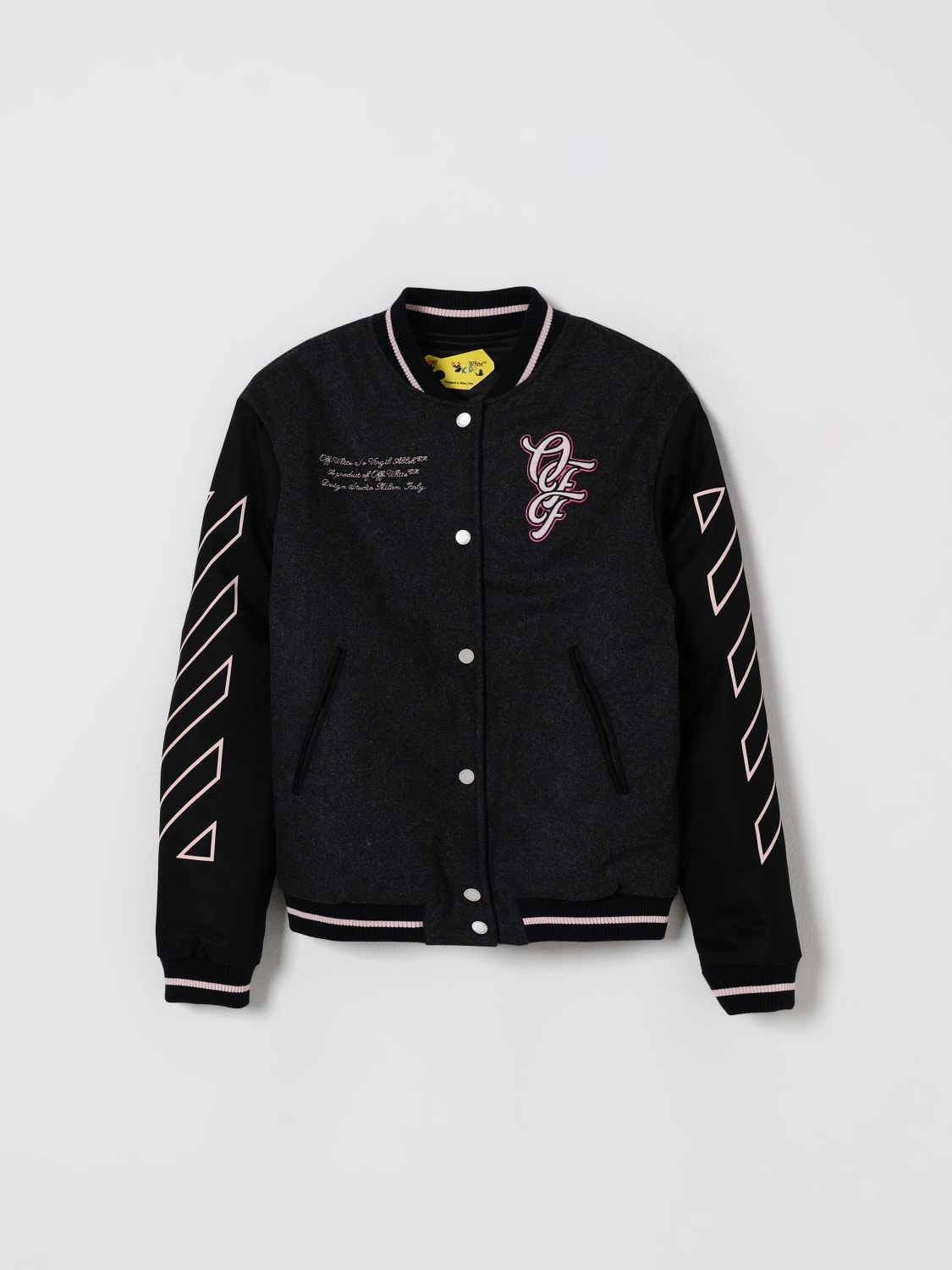 OFF-WHITE KIDS JACKET: Coat kids Off-white Kids, Grey - Img 1
