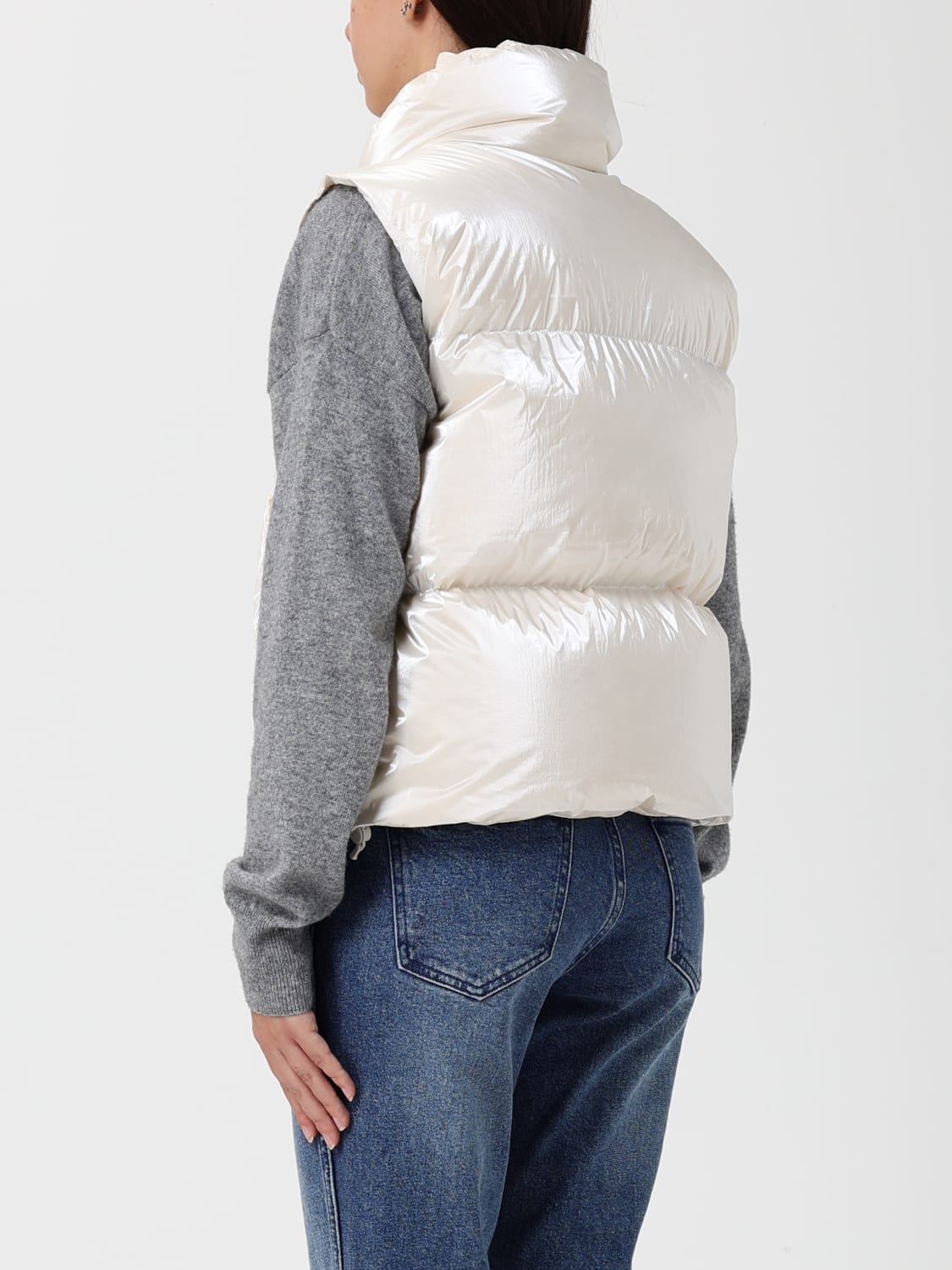 K-WAY WESTE: Mantel damen K-way, Weiß - Img 2