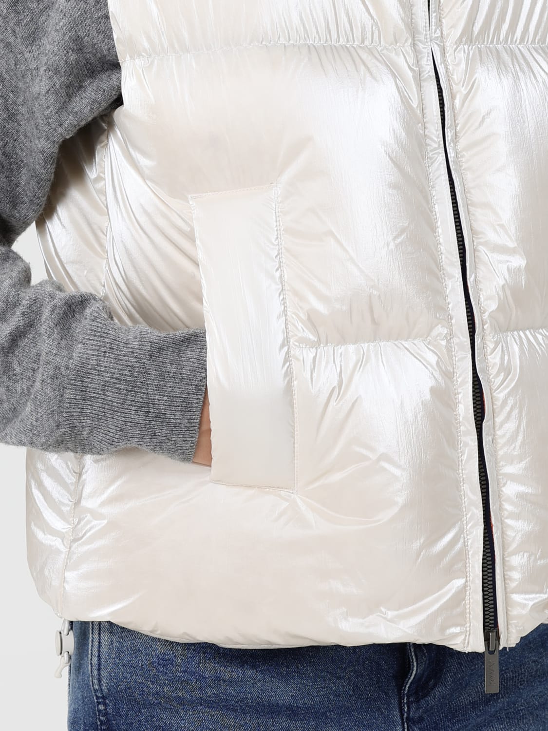 K-WAY WESTE: Mantel damen K-way, Weiß - Img 4