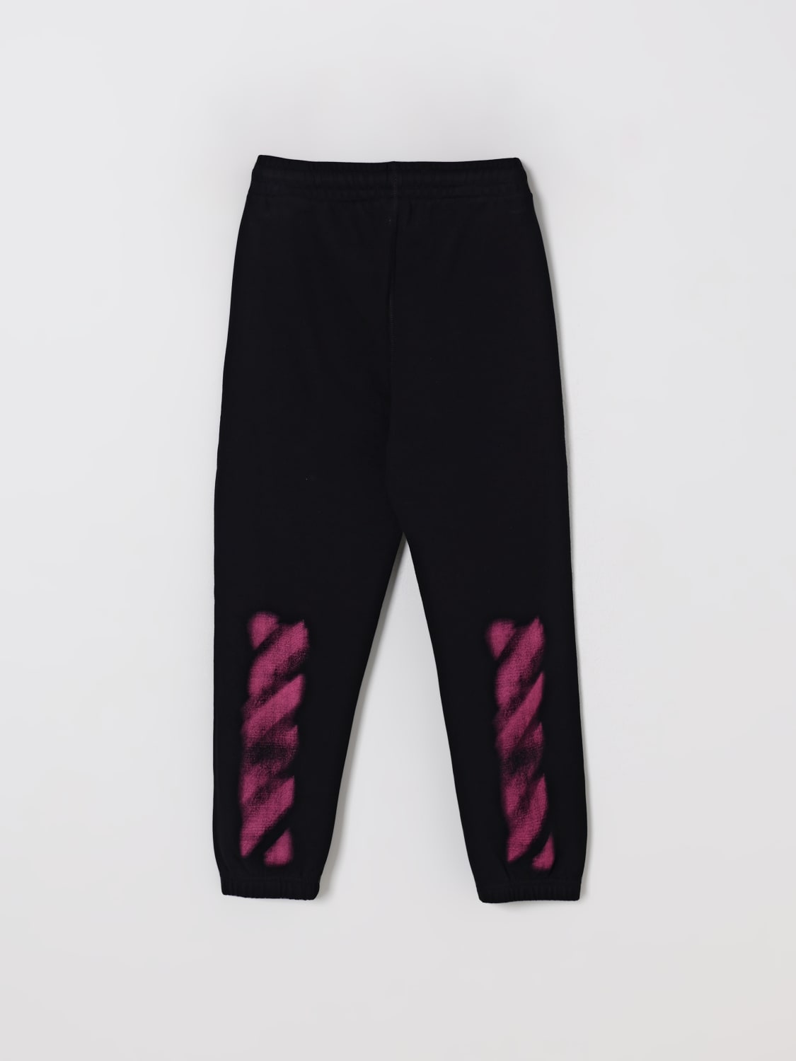 OFF-WHITE KIDS PANTALONI: Pantaloni jogging in cotone Off-white Kids, Fuxia - Img 2