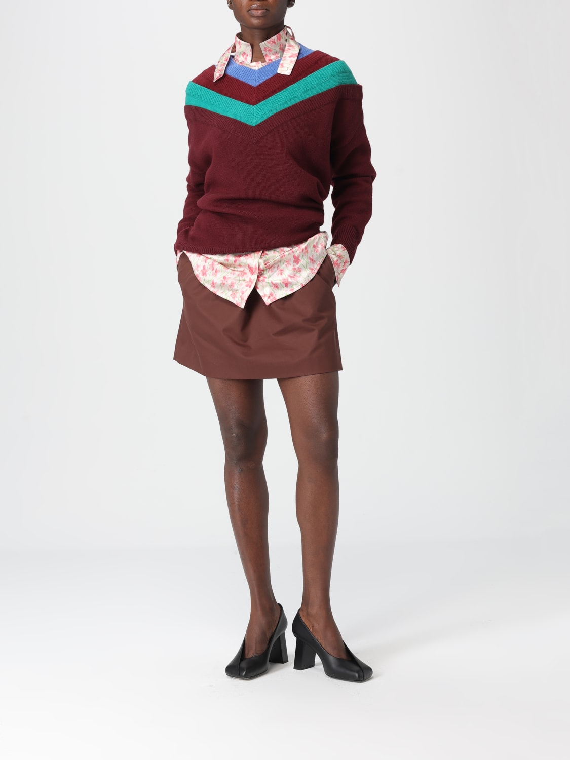 LOEWE CAMICIA: Camicia in raso di viscosa con stampa floreale Loewe, Rosa - Img 2