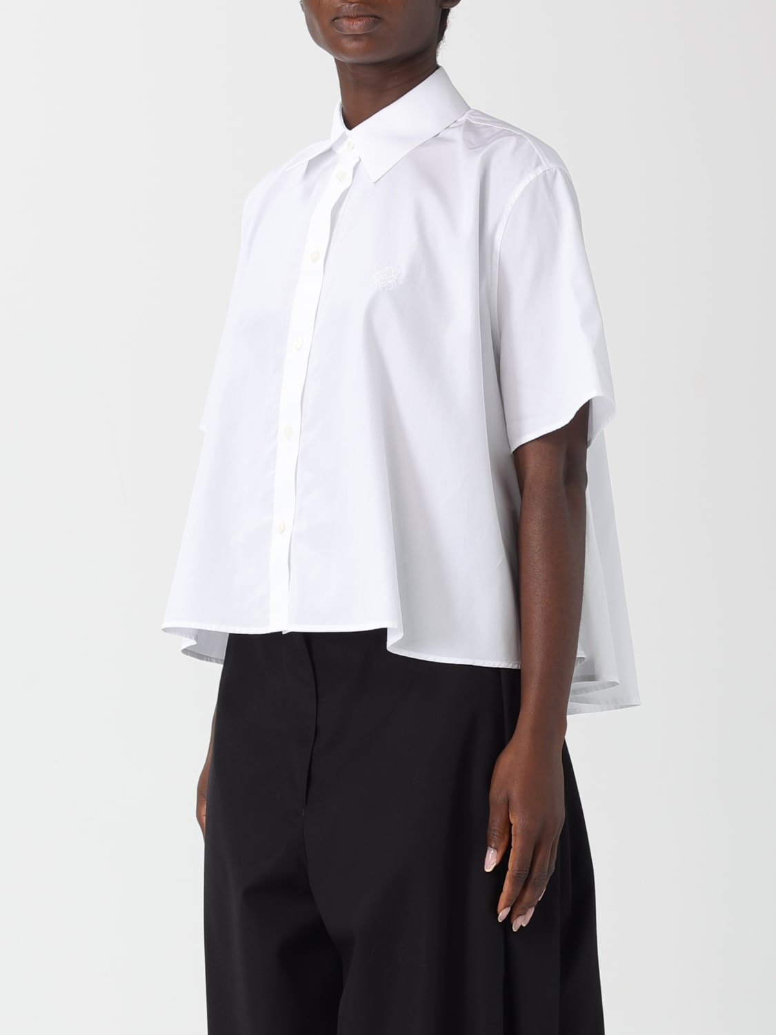 LOEWE HEMDBLUSE: Rock damen Loewe, Weiß - Img 4