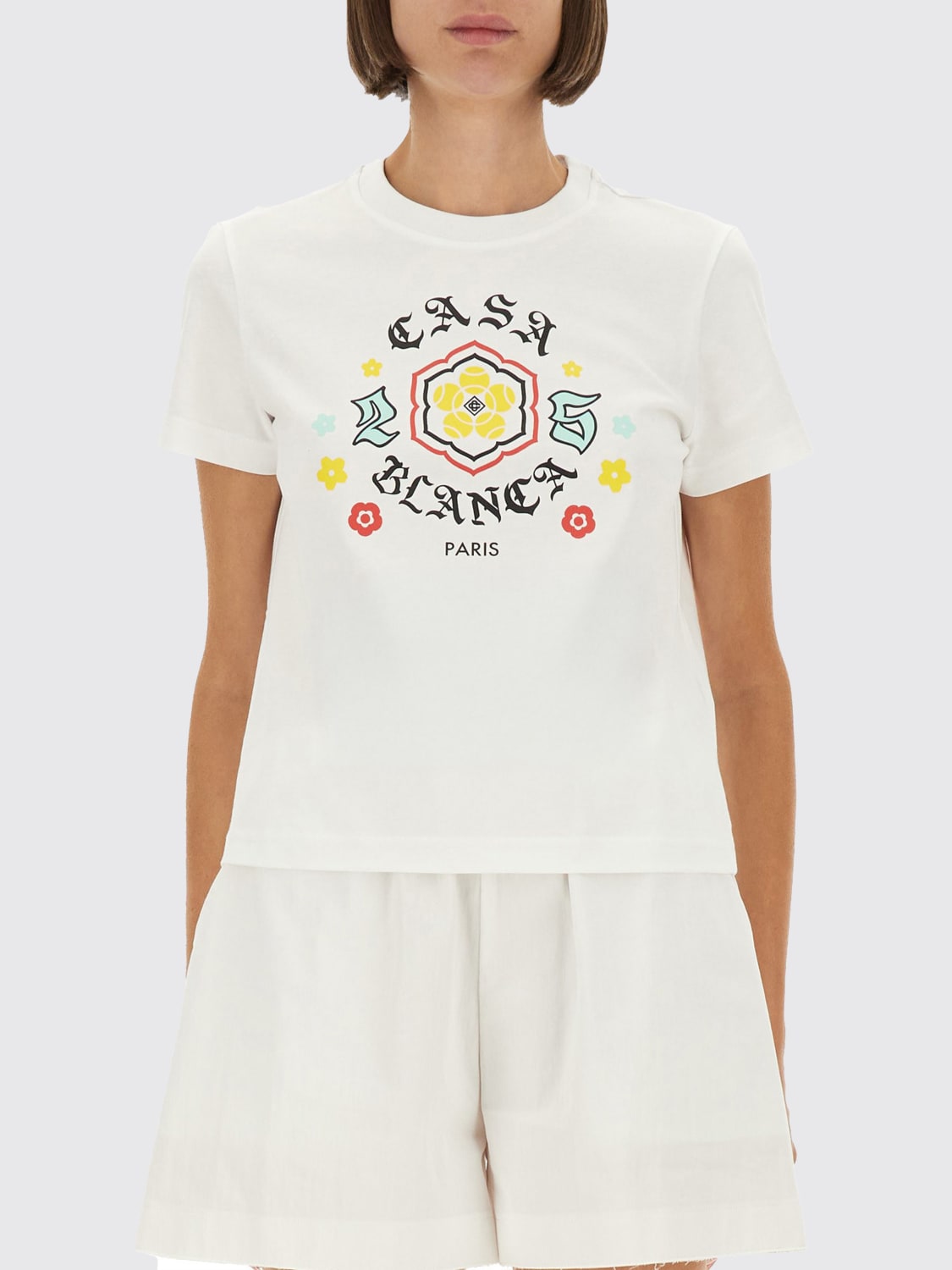 CASABLANCA T-SHIRT: T-shirt woman Casablanca, White - Img 1