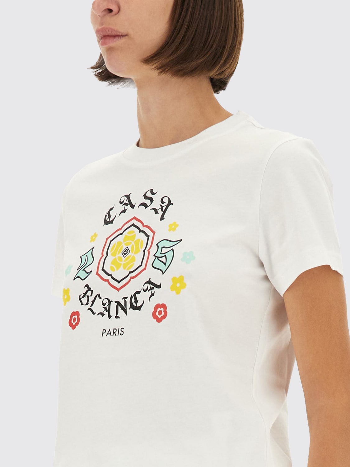 CASABLANCA T-SHIRT: T-shirt woman Casablanca, White - Img 4