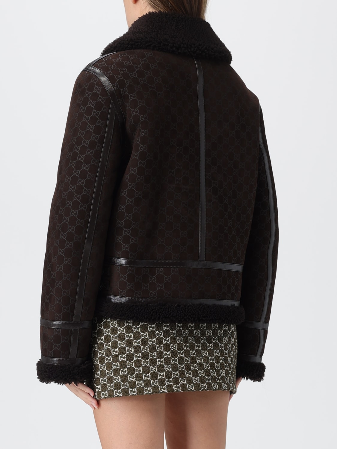 GUCCI COAT: Blazer woman Gucci, Brown - Img 3