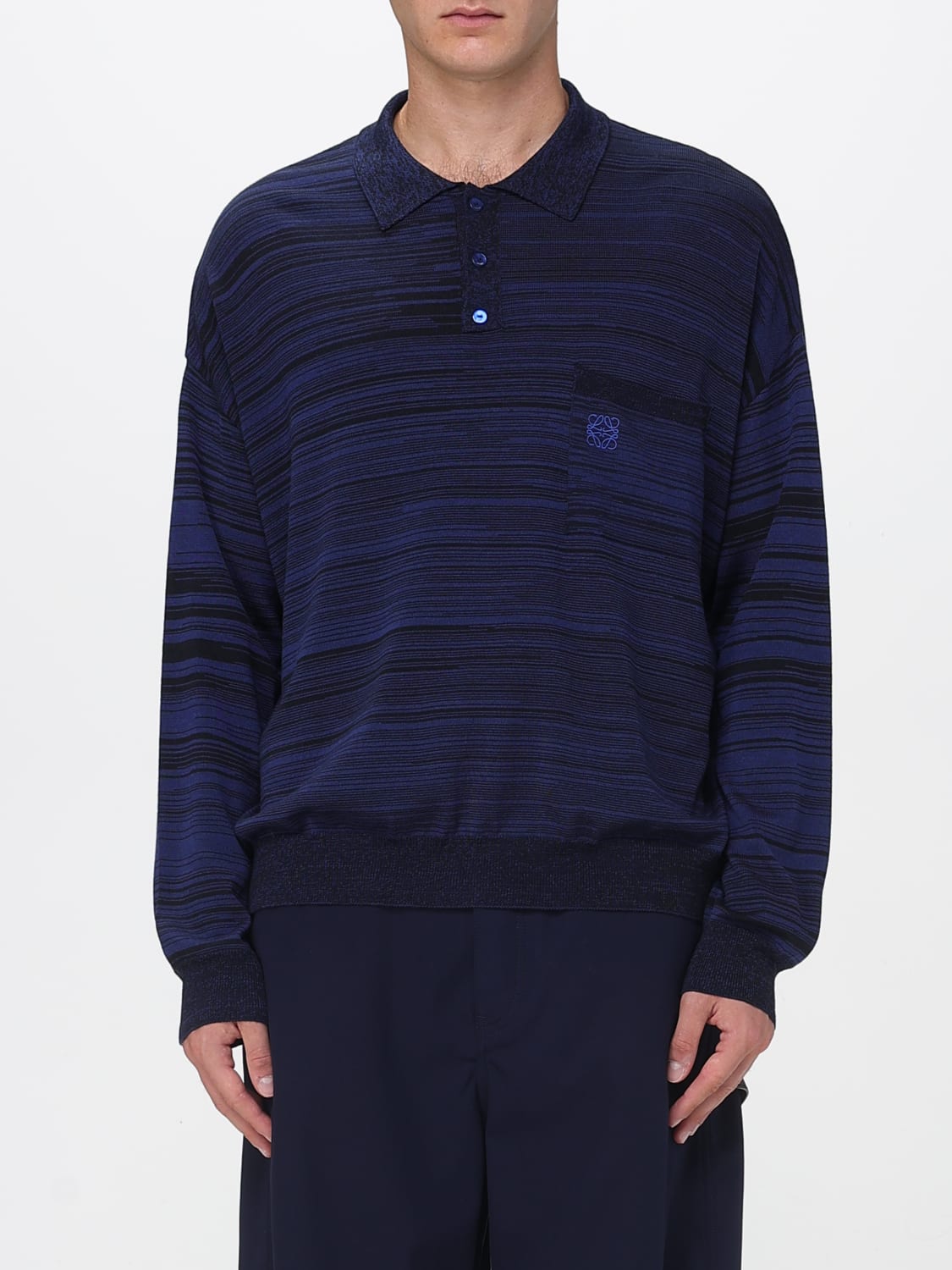LOEWE POLO SHIRT: Polo shirt men Loewe, Blue - Img 1