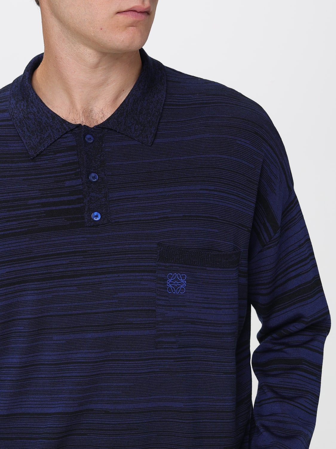 LOEWE POLO SHIRT: Polo shirt men Loewe, Blue - Img 5