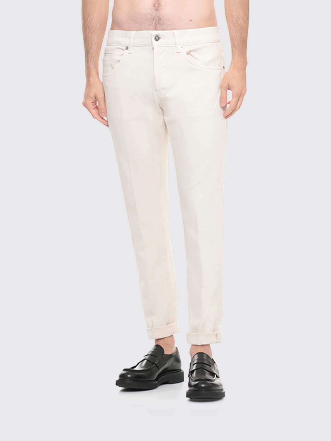 DONDUP JEANS: Jeans men Dondup, Ivory - Img 1