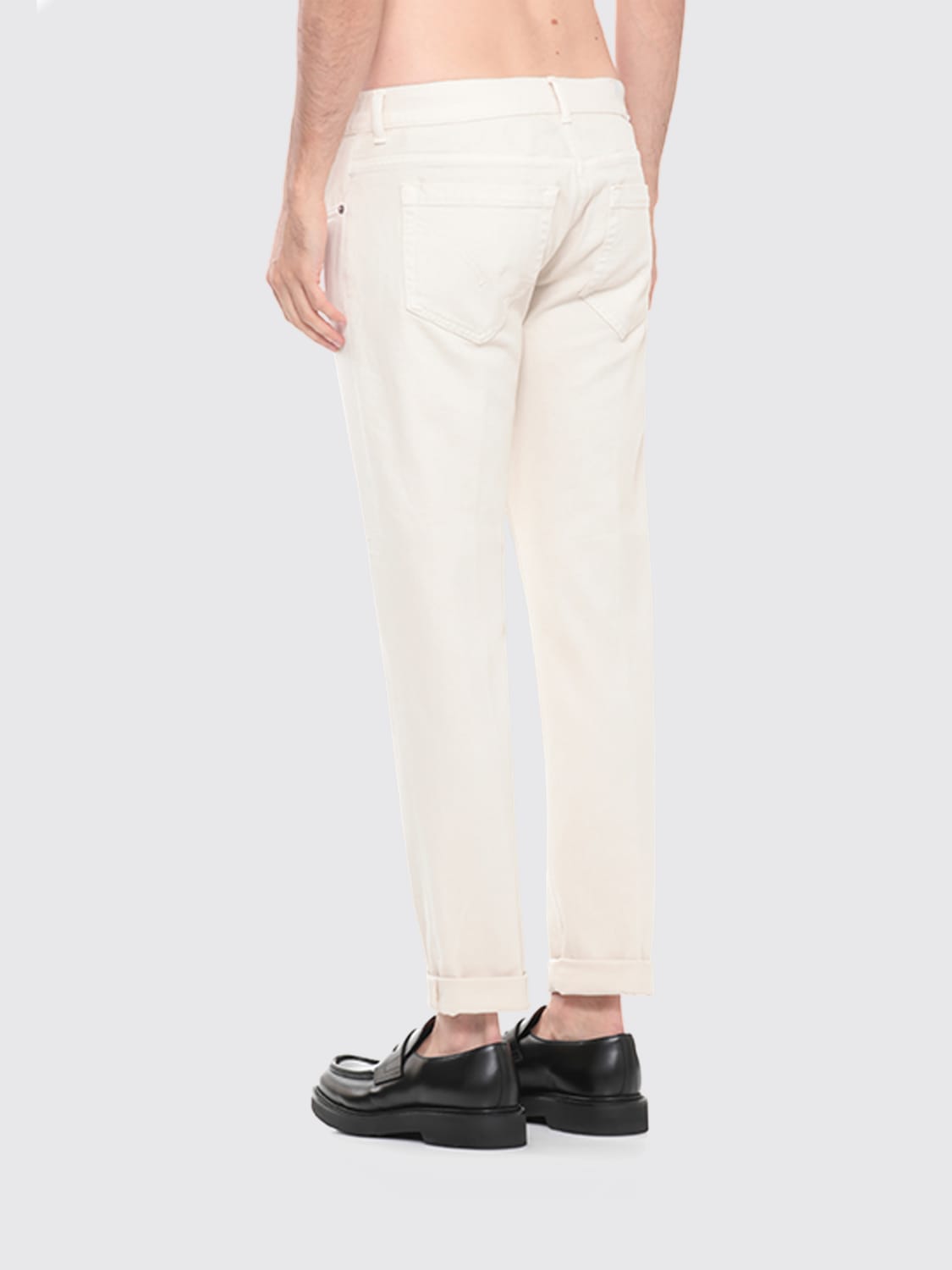 DONDUP JEANS: Jeans men Dondup, Ivory - Img 3