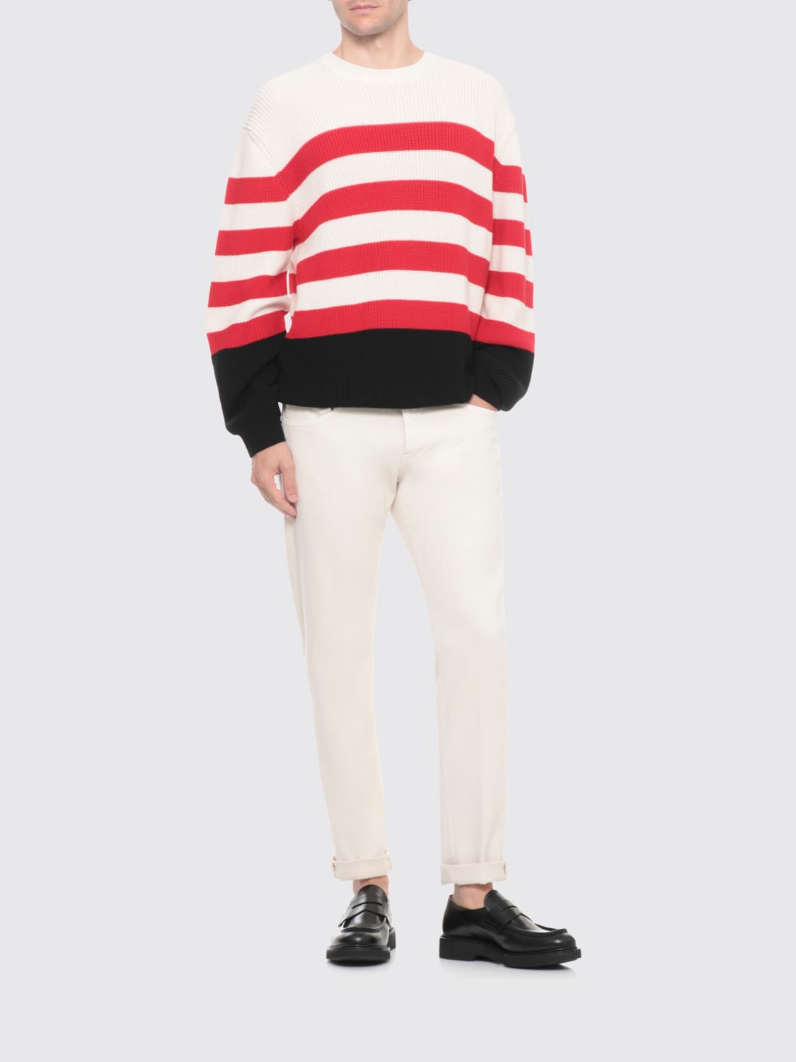 DONDUP JEANS: Jeans men Dondup, Ivory - Img 4