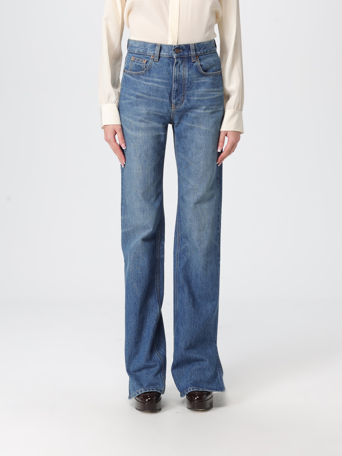 CHLOÉ JEANS: Jeans woman ChloÉ, Indigo - Img 1