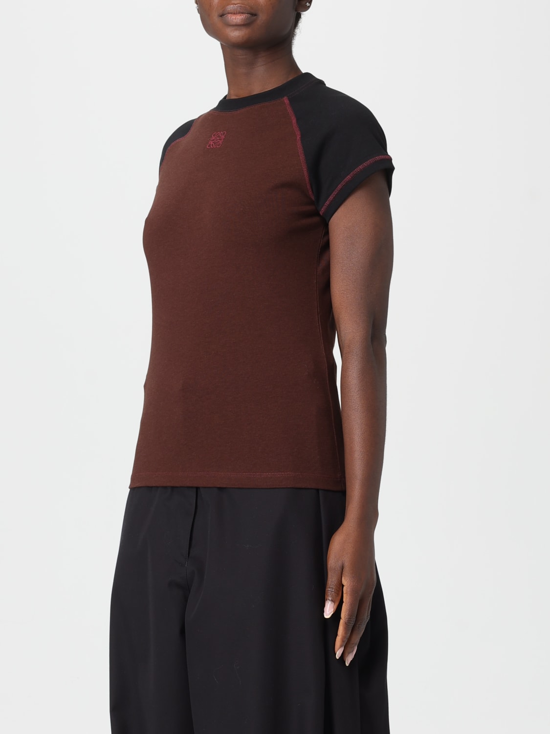 LOEWE T-SHIRT: T-shirt femme Loewe, Noir - Img 4