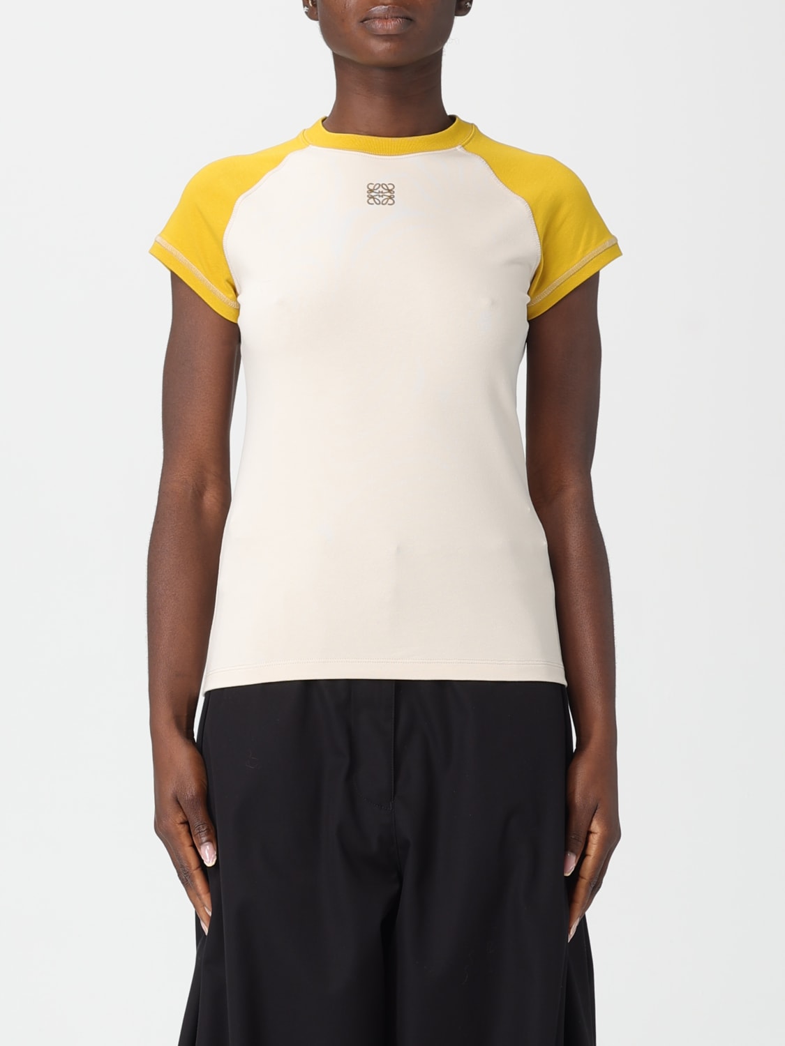 LOEWE CAMISETA: Camiseta mujer Loewe, Amarillo - Img 1