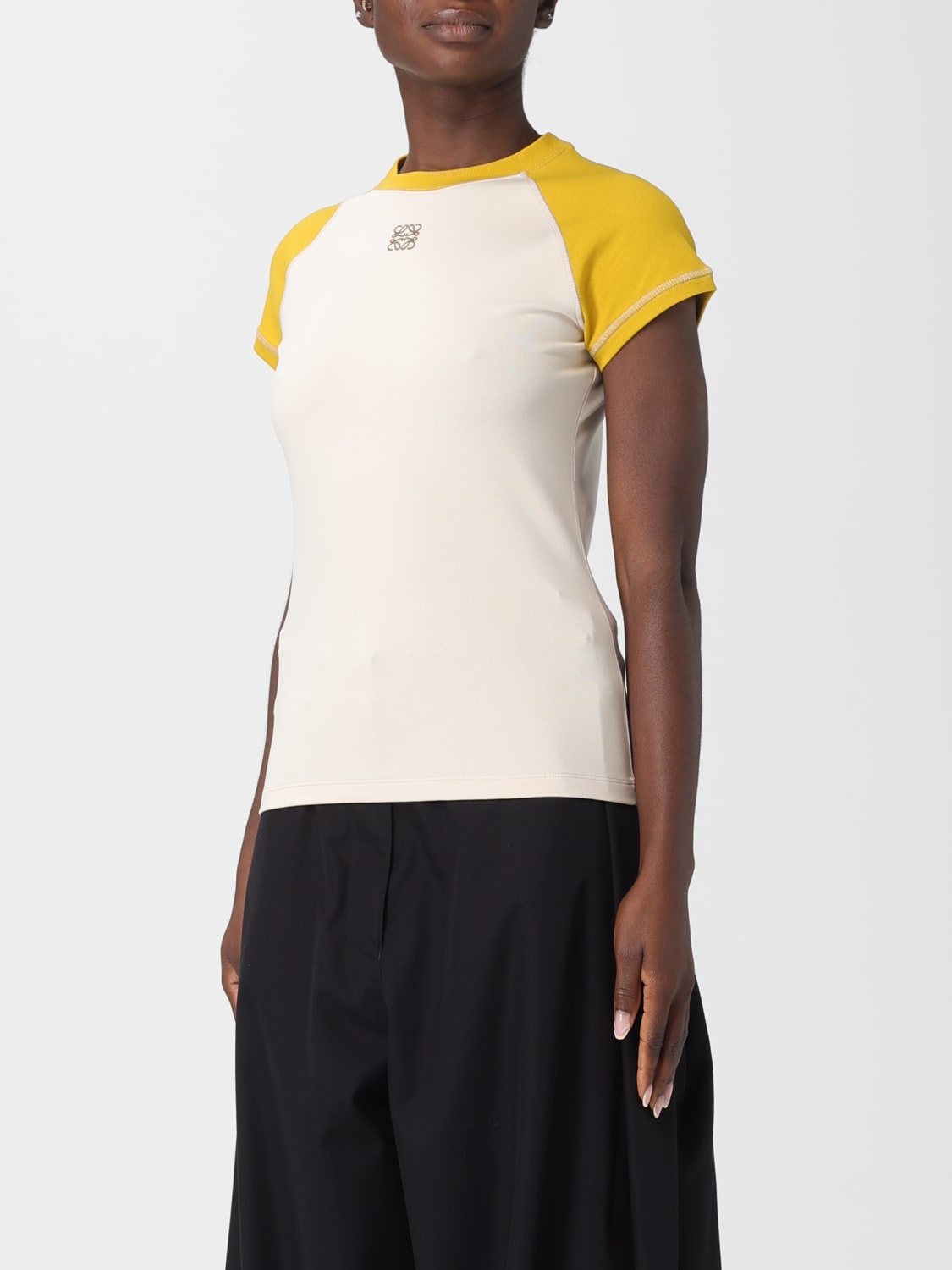 LOEWE CAMISETA: Camiseta mujer Loewe, Amarillo - Img 4
