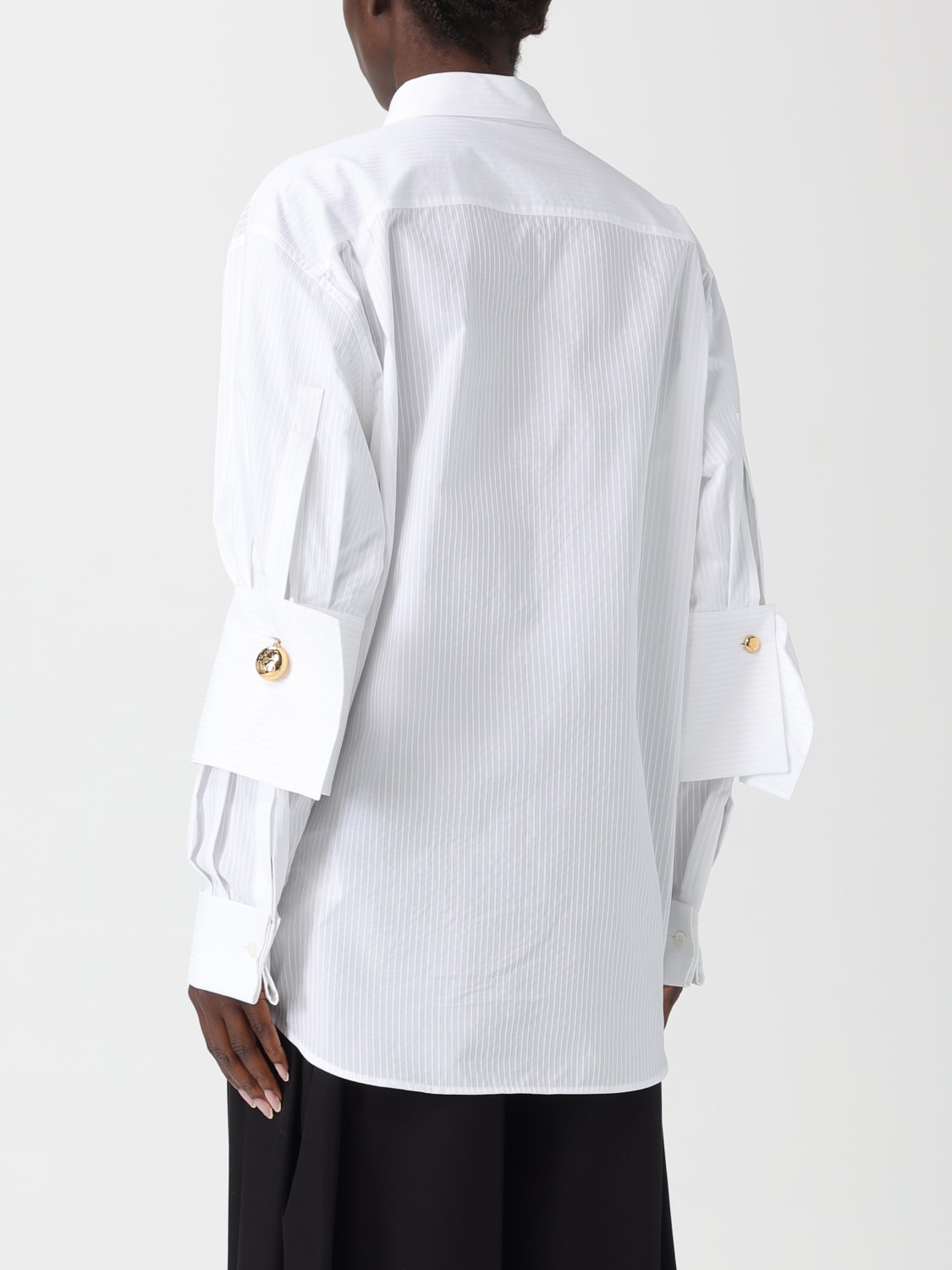 LOEWE HEMDBLUSE: Rock damen Loewe, Weiß - Img 3