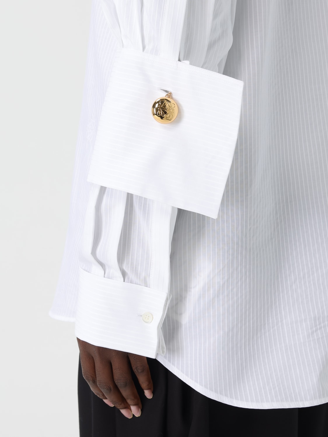 LOEWE HEMDBLUSE: Rock damen Loewe, Weiß - Img 5