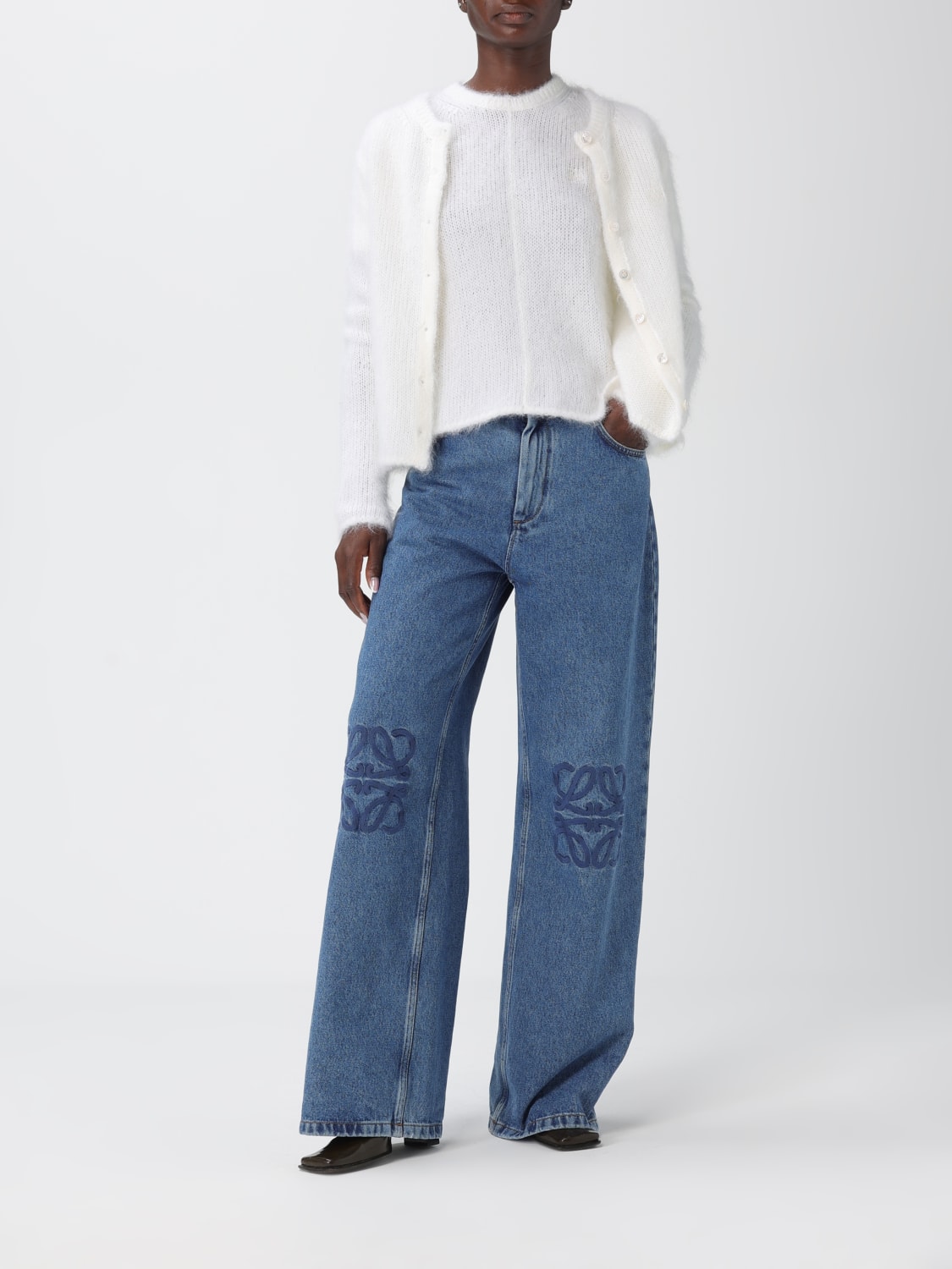 LOEWE PULLOVER: Pullover damen Loewe, Weiß - Img 2