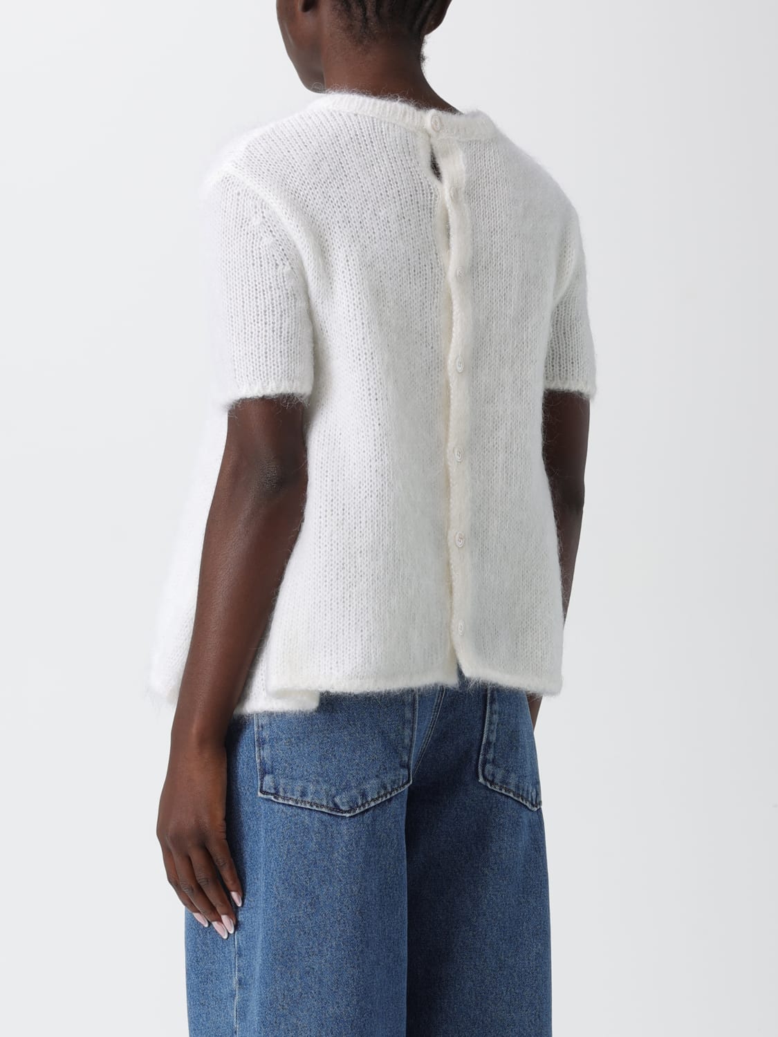 LOEWE PULLOVER: Pullover damen Loewe, Weiß - Img 3