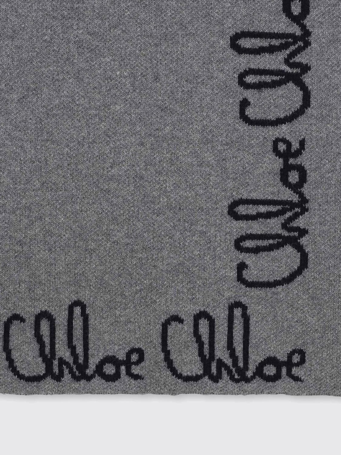 CHLOÉ SCARF: Scarf kids ChloÉ, Grey - Img 3