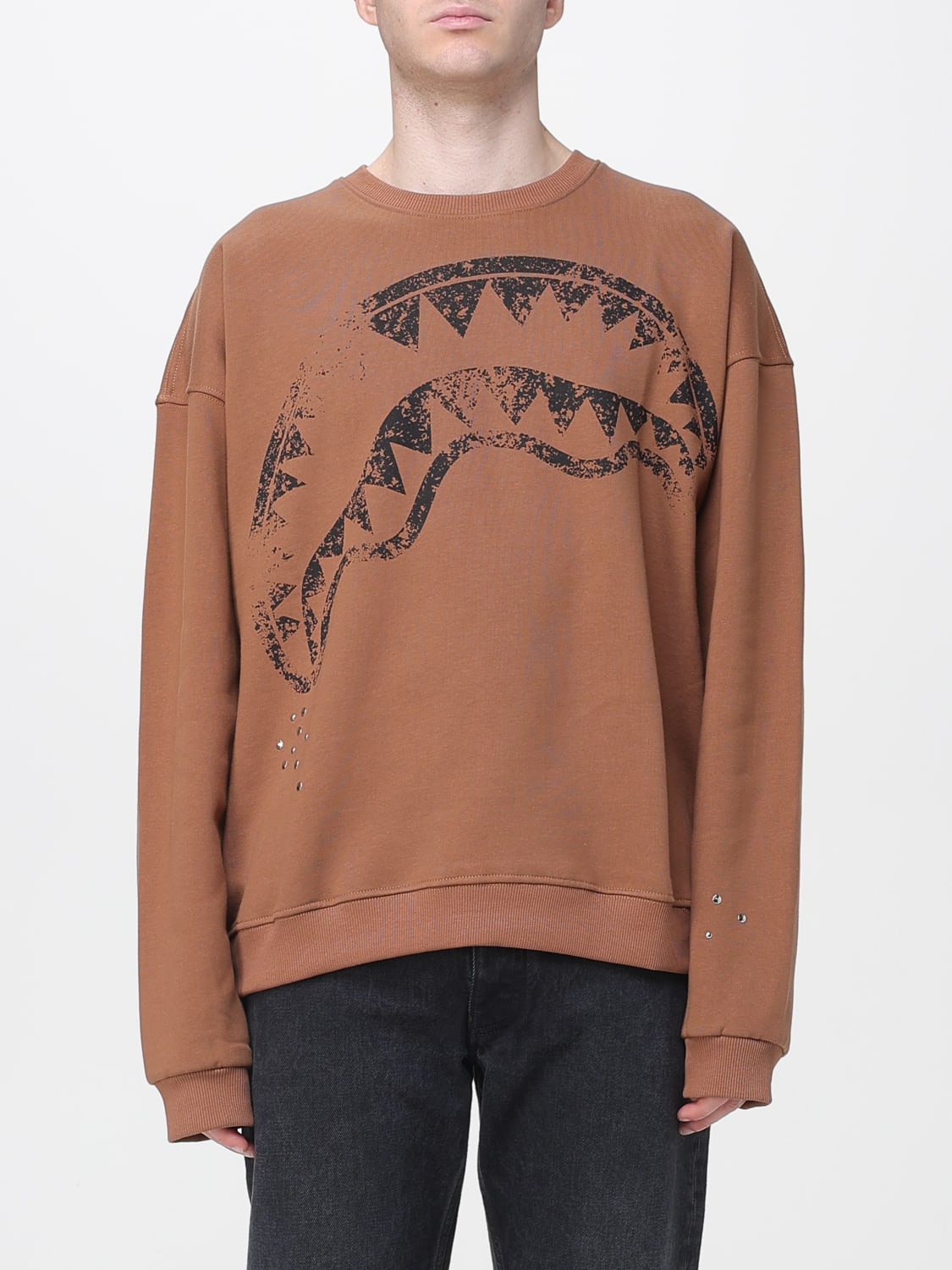 SPRAYGROUND スウェットシャツ: スウェットシャツ メンズ Sprayground, ブラウン - Img 1
