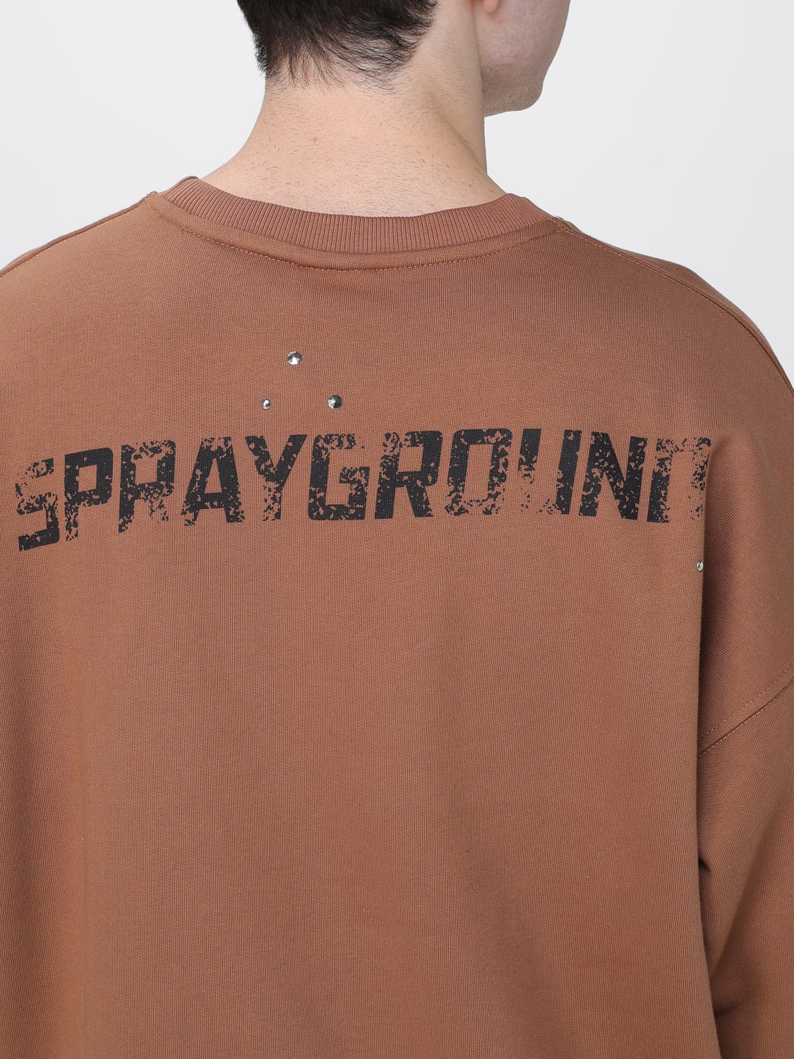 SPRAYGROUND スウェットシャツ: スウェットシャツ メンズ Sprayground, ブラウン - Img 3