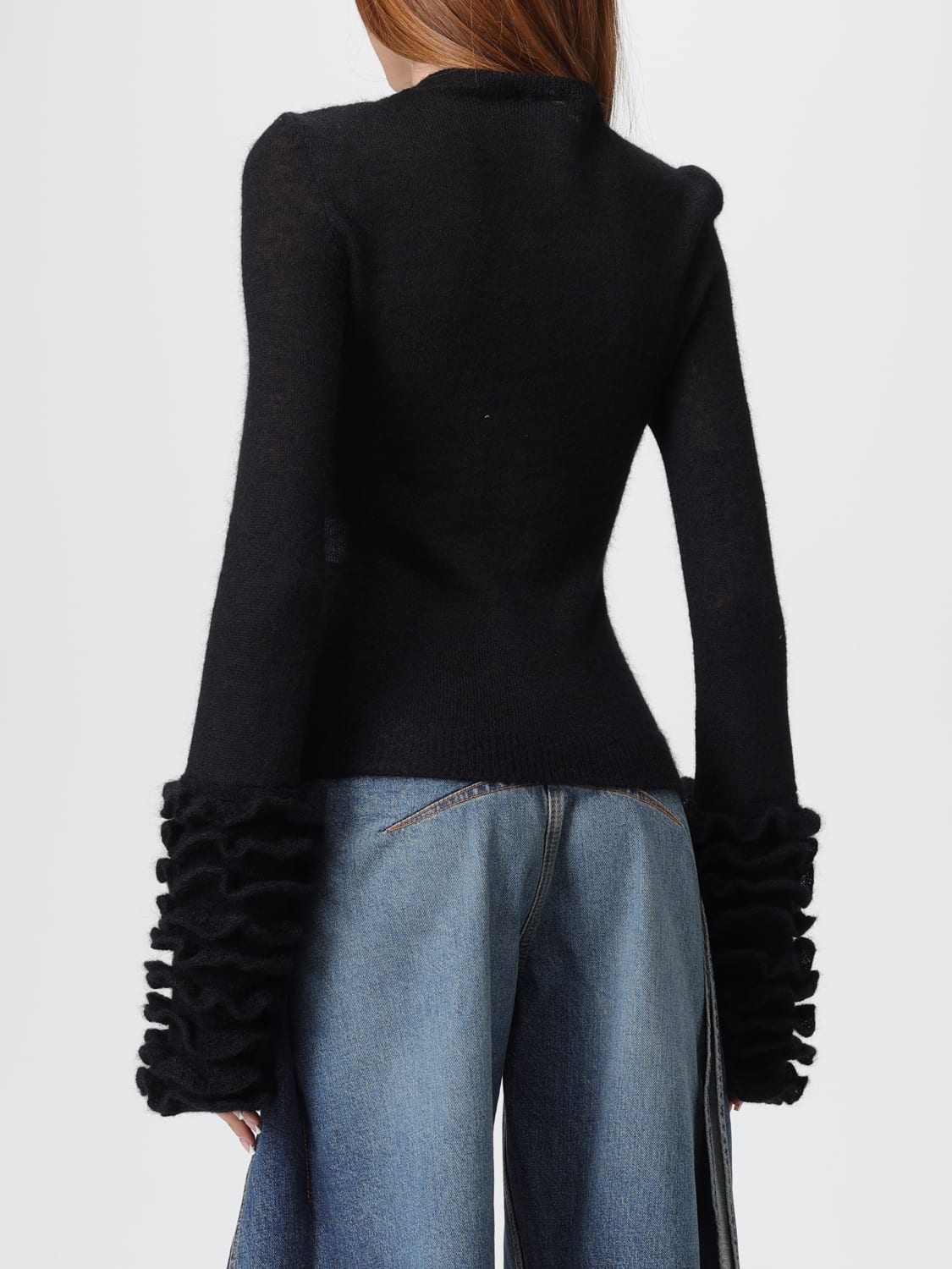 ALAÏA SWEATER: Sweatshirt woman AlaÏa, Black - Img 3