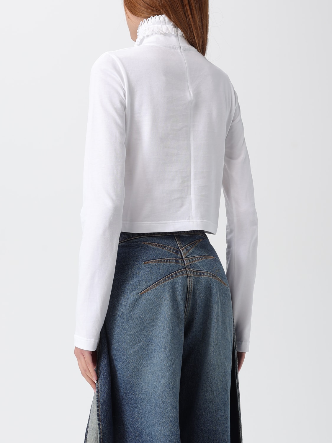 ALAÏA T-SHIRT: Sweater woman AlaÏa, White - Img 3