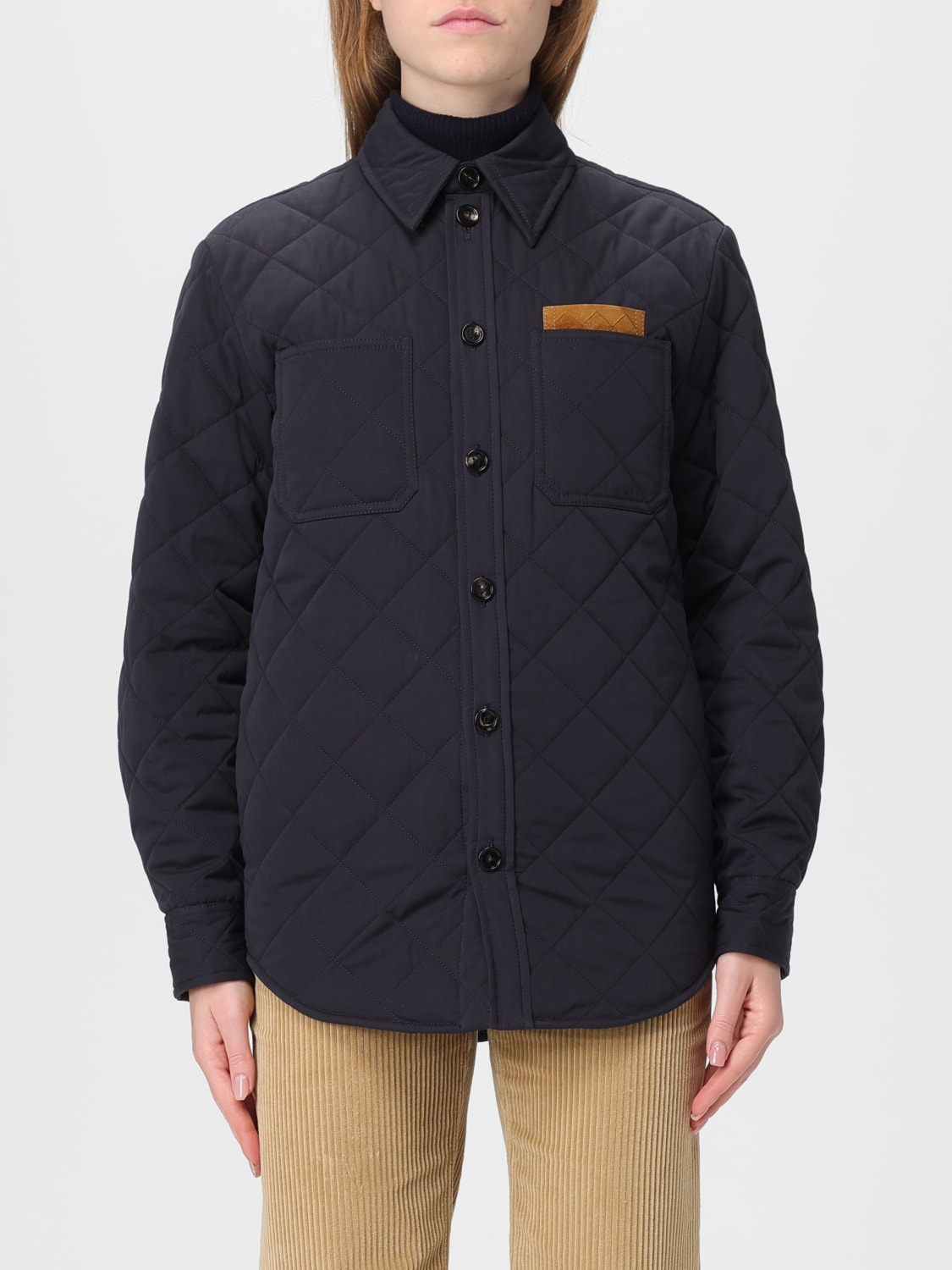 BOTTEGA VENETA JACKET: Blazer woman Bottega Veneta, Blue - Img 1