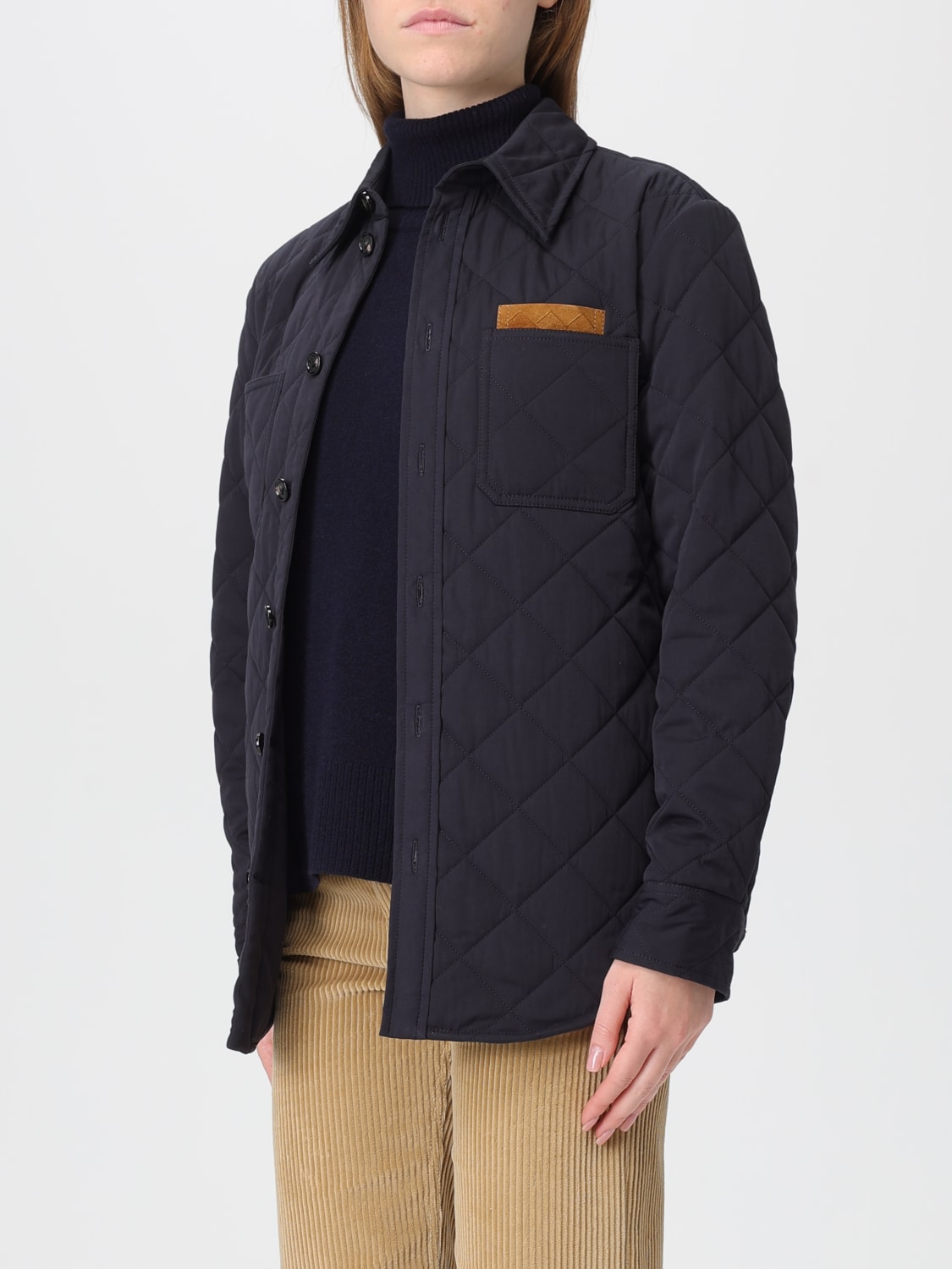 BOTTEGA VENETA JACKET: Blazer woman Bottega Veneta, Blue - Img 4