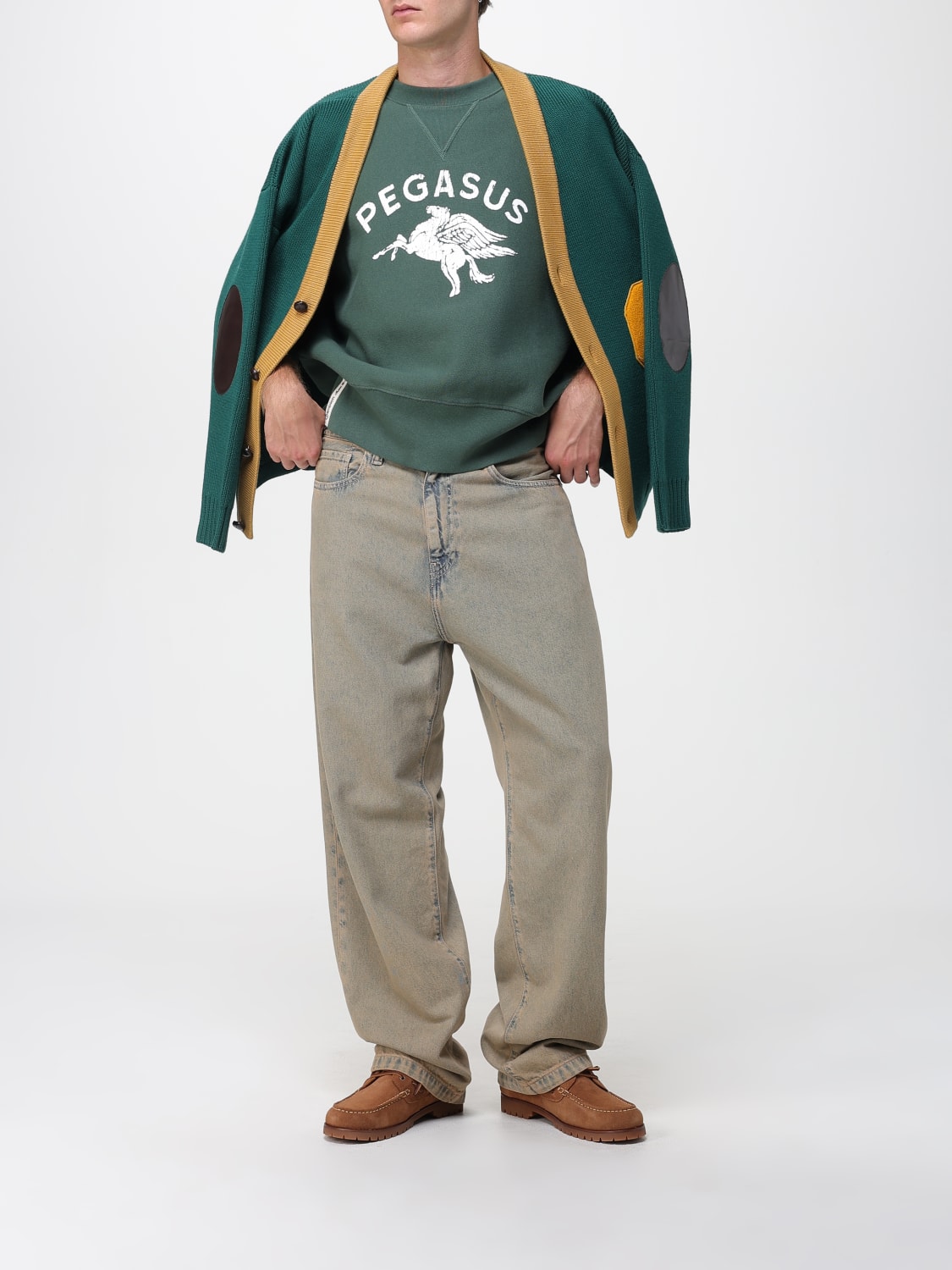 CHAMPION 卫衣: 毛衣 男士 Champion, 绿色 - Img 2