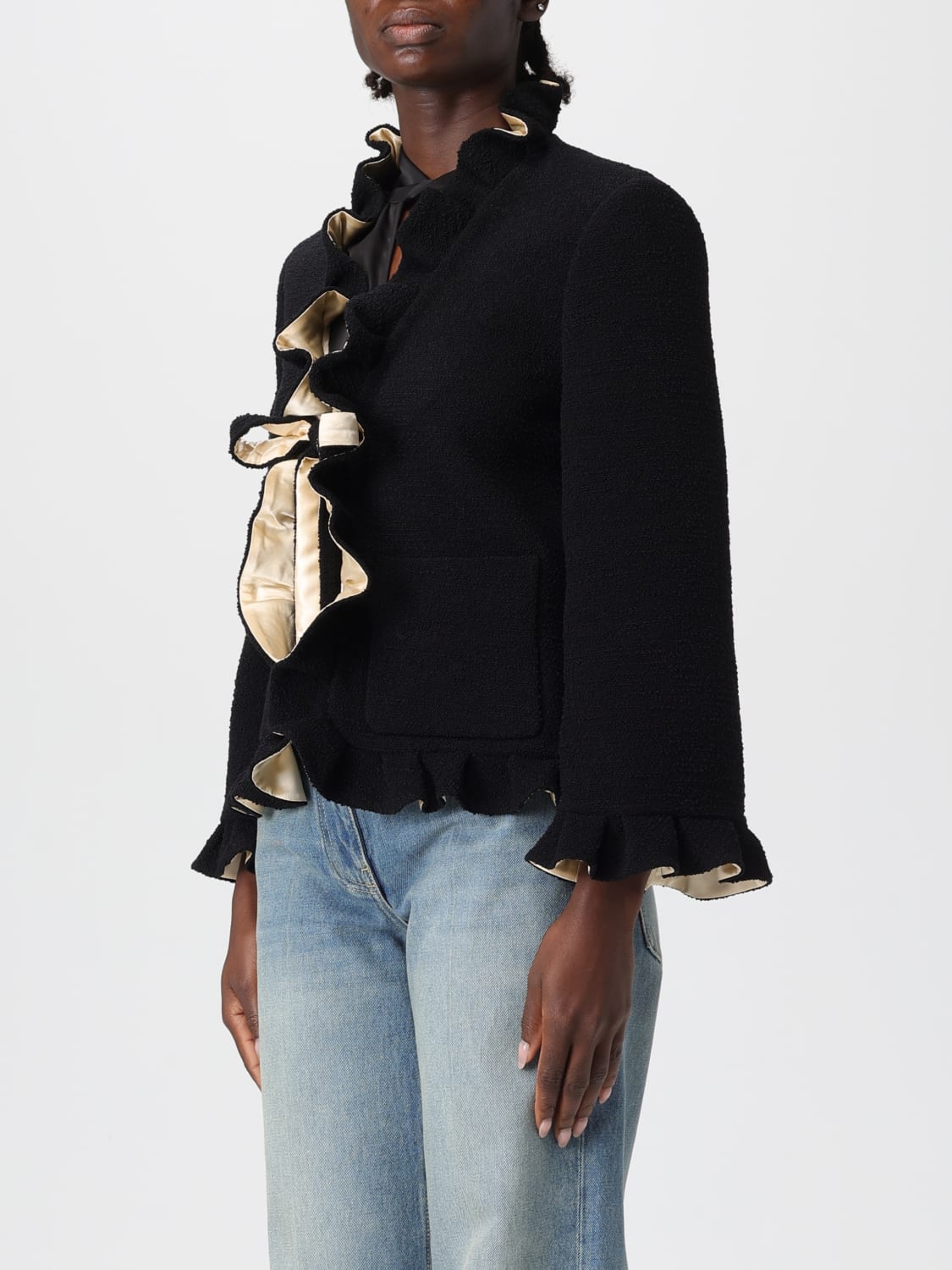 VALENTINO JACKET: Blazer woman Valentino, Black - Img 4