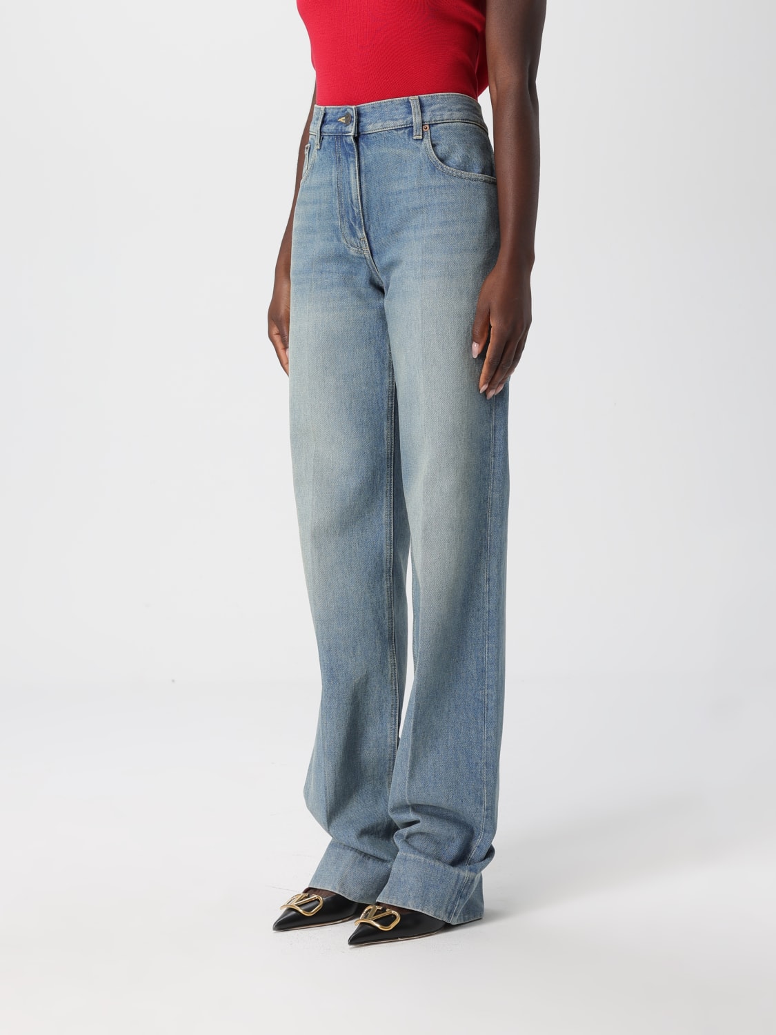 VALENTINO JEANS: Jeans woman Valentino, Gnawed Blue - Img 4