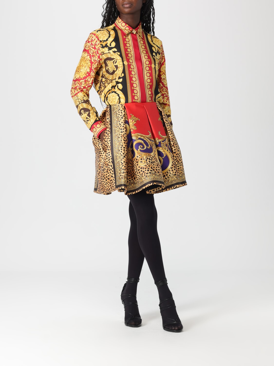 VERSACE SKIRT: Skirt woman Versace, Marine - Img 2