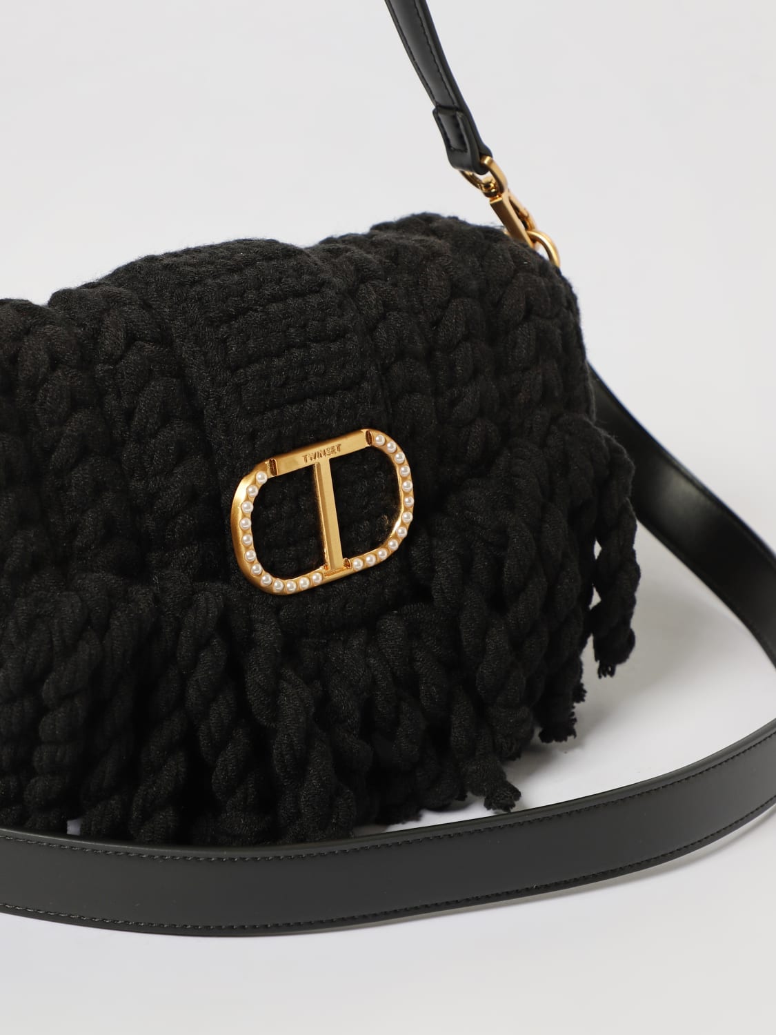 TWINSET SCHULTERTASCHE: Schultertasche damen Twinset, Schwarz - Img 3