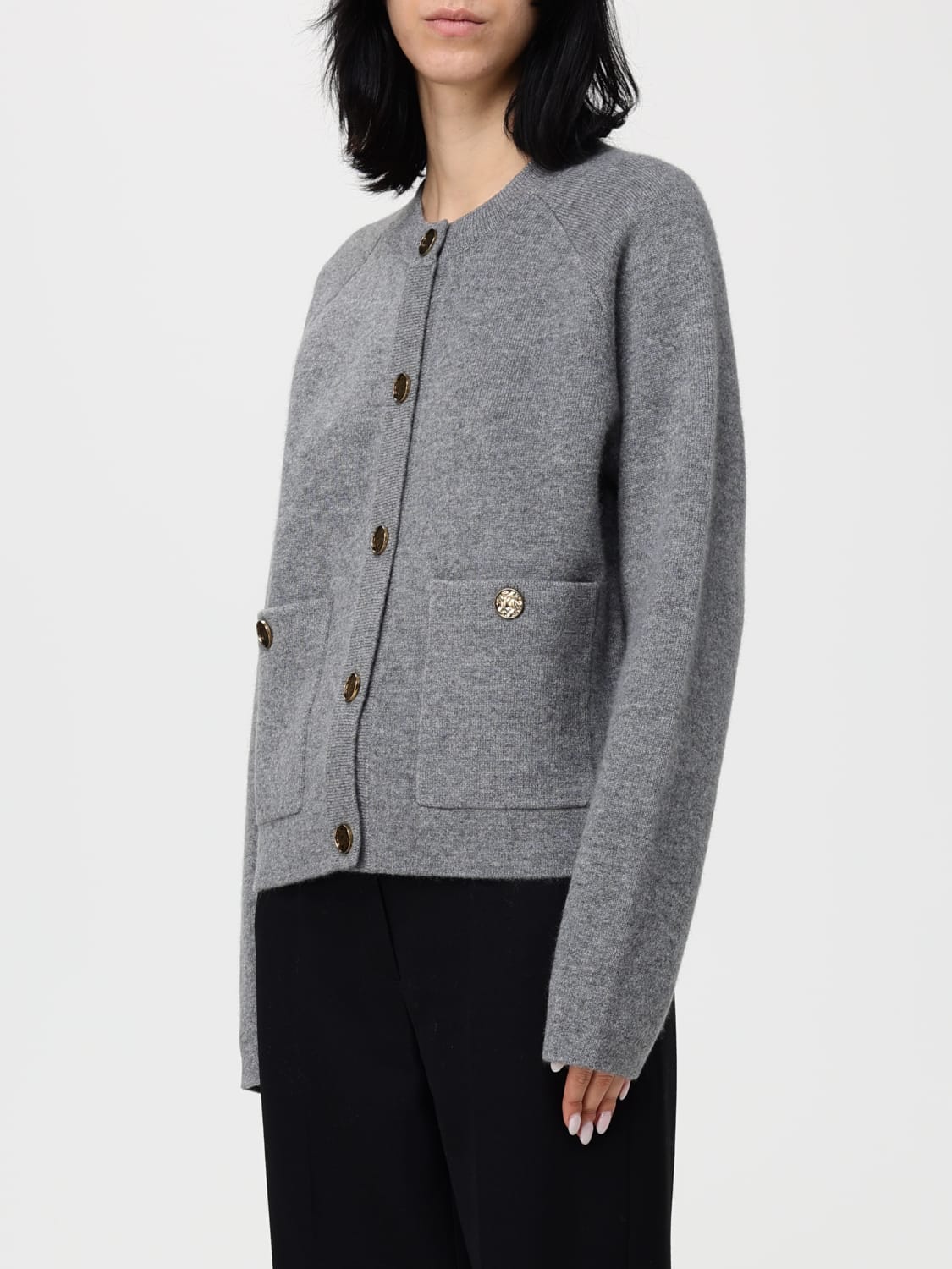 TOTEME SWEATER: Cardigan woman Toteme, Grey - Img 4