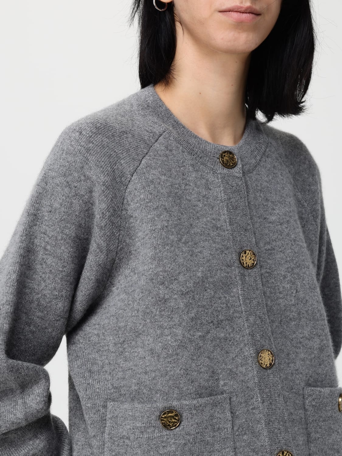 TOTEME SWEATER: Cardigan woman Toteme, Grey - Img 5