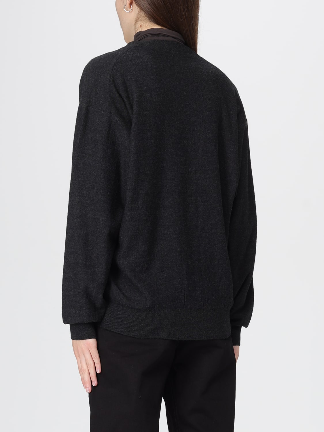 LEMAIRE JERSEY: Cárdigan mujer Lemaire, Gris - Img 3