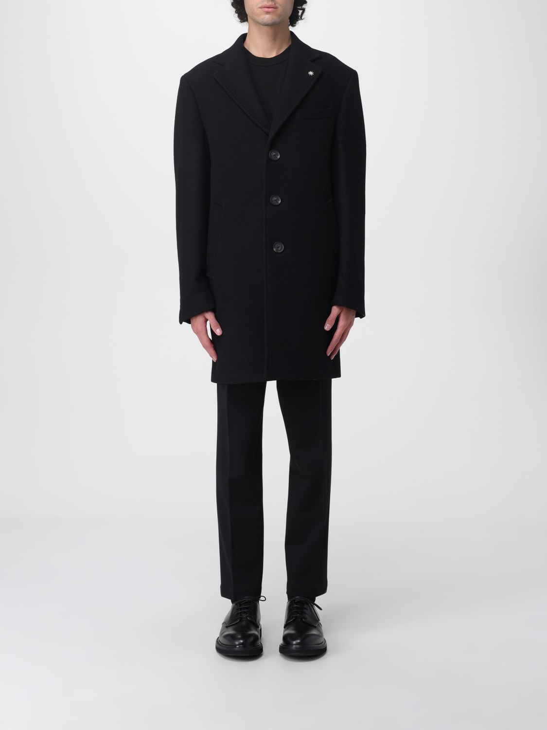 MANUEL RITZ COAT: Coat men Manuel Ritz, Black - Img 1
